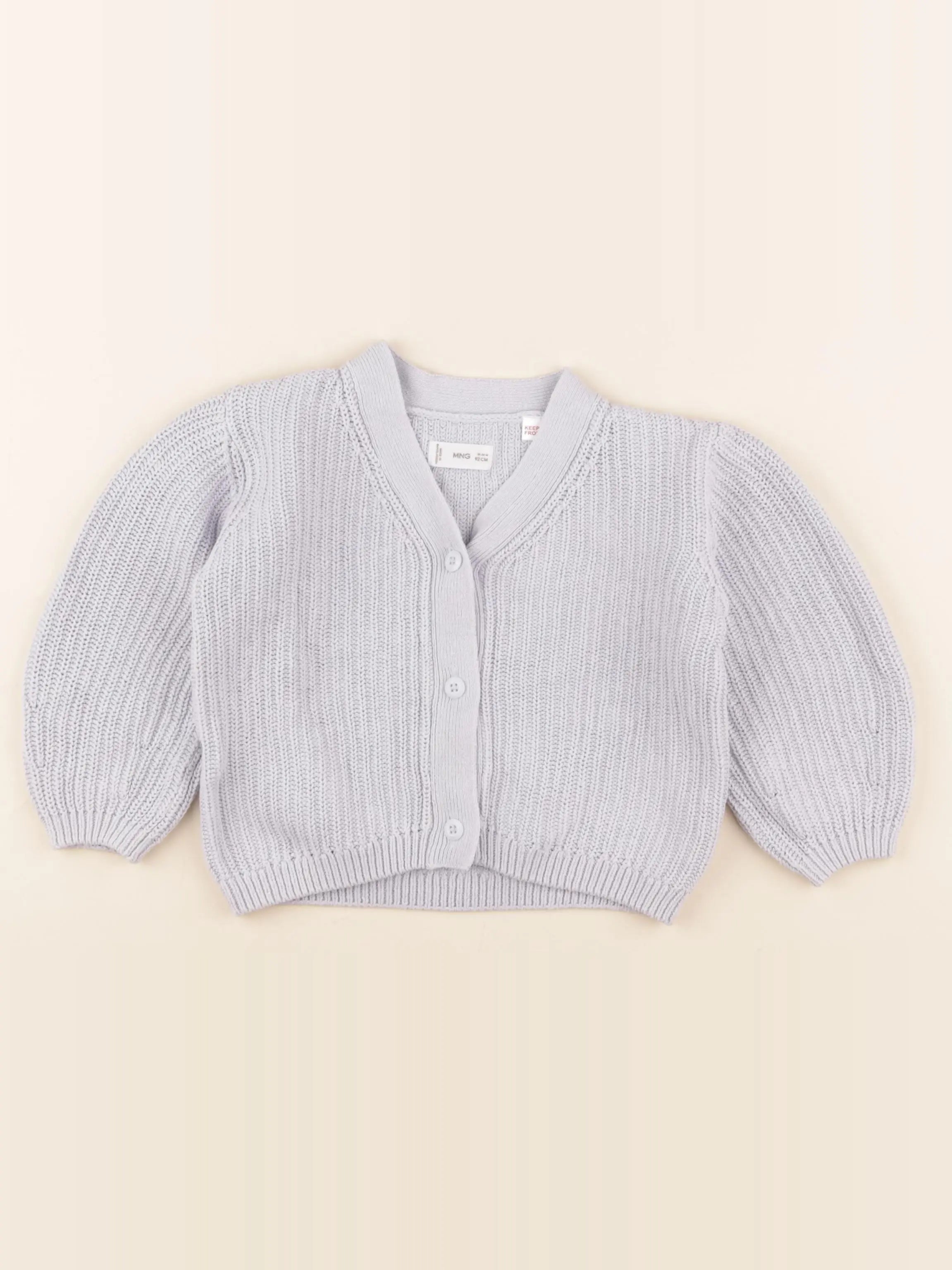 Mango - gilet bleu - 18/24 mois
