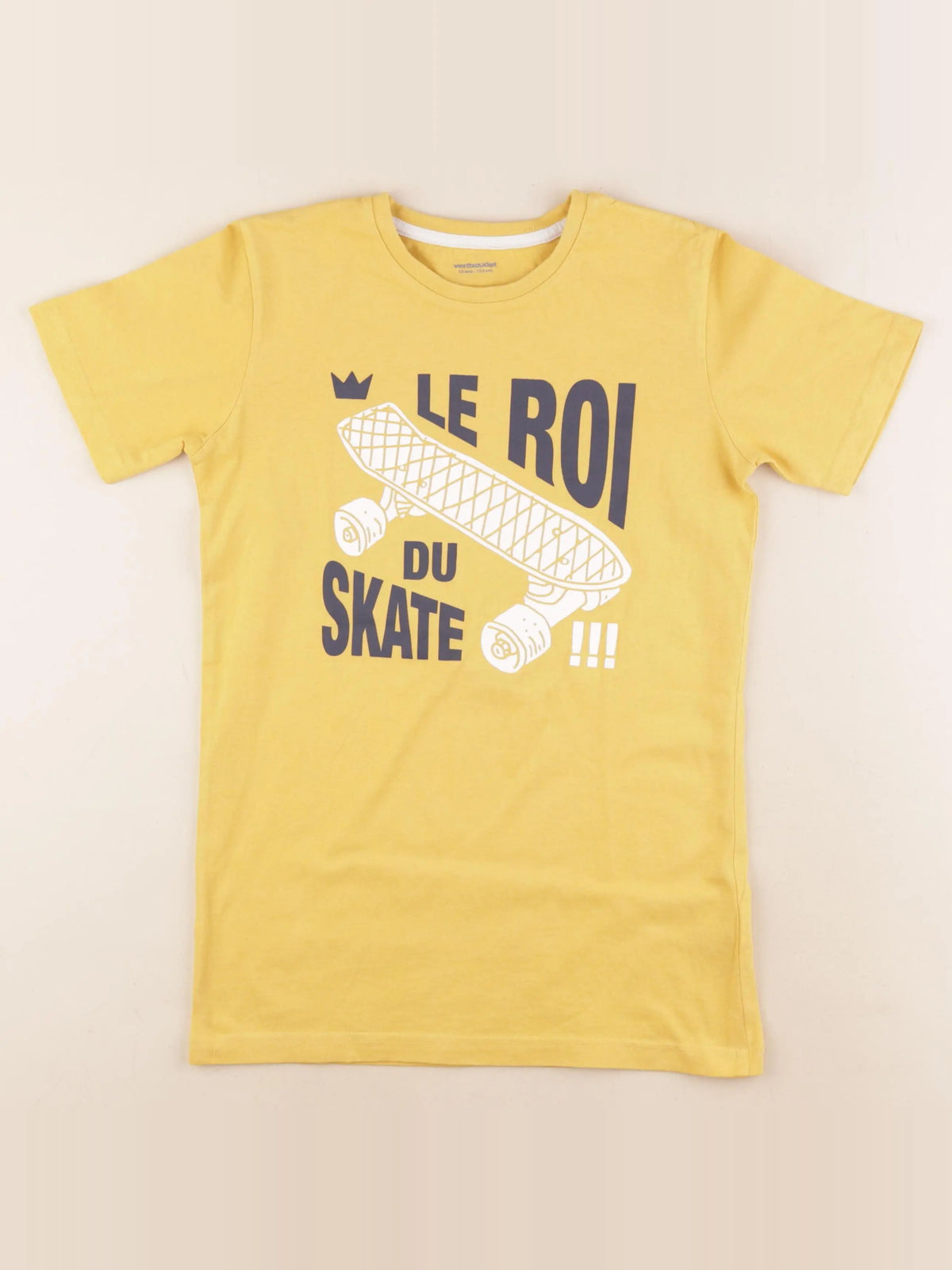 Vertbaudet - tee-shirt jaune - 12 ans