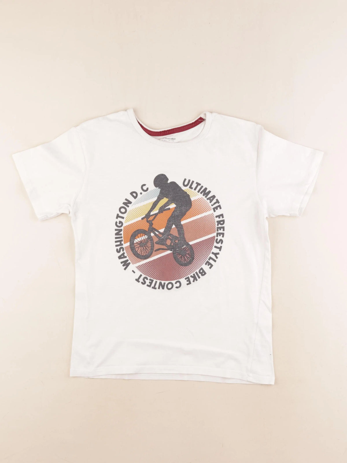 Vertbaudet - tee-shirt beige - 12 ans
