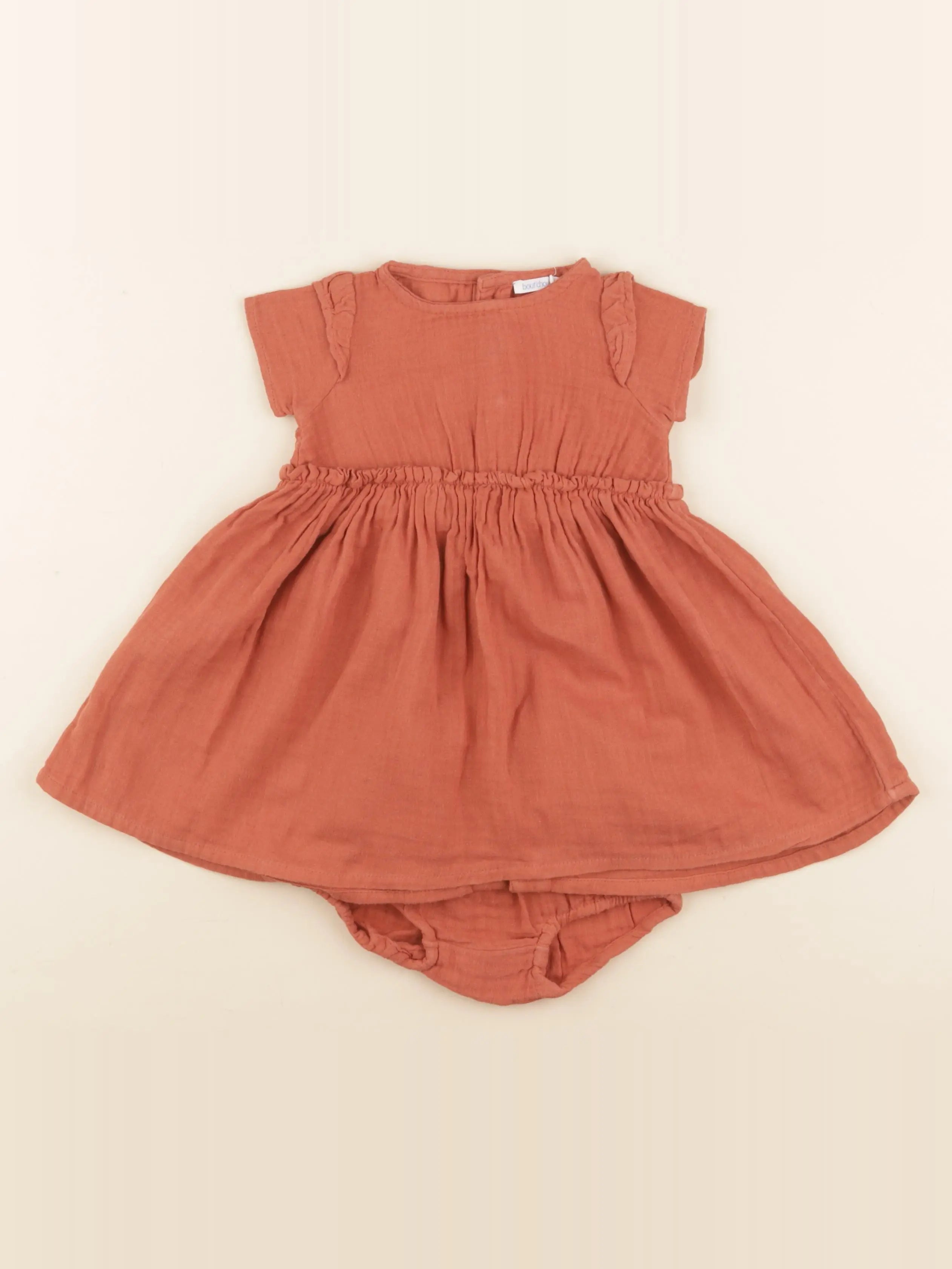 Boutchou - robe marron - 6 mois