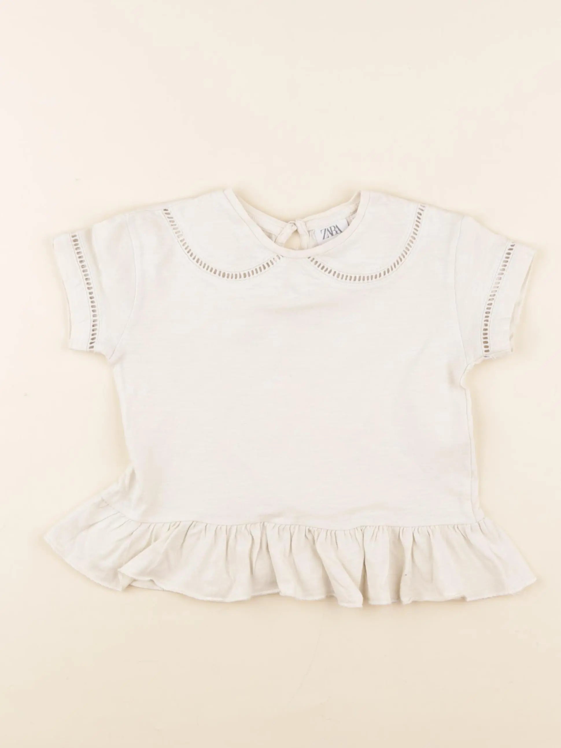 Zara - tee-shirt beige - 18/24 mois