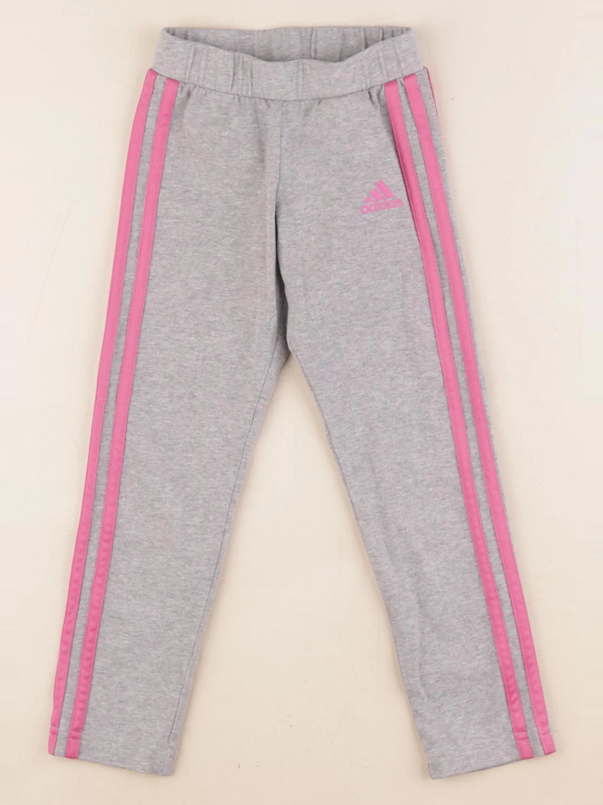 Adidas - legging gris, rose - 5 ans