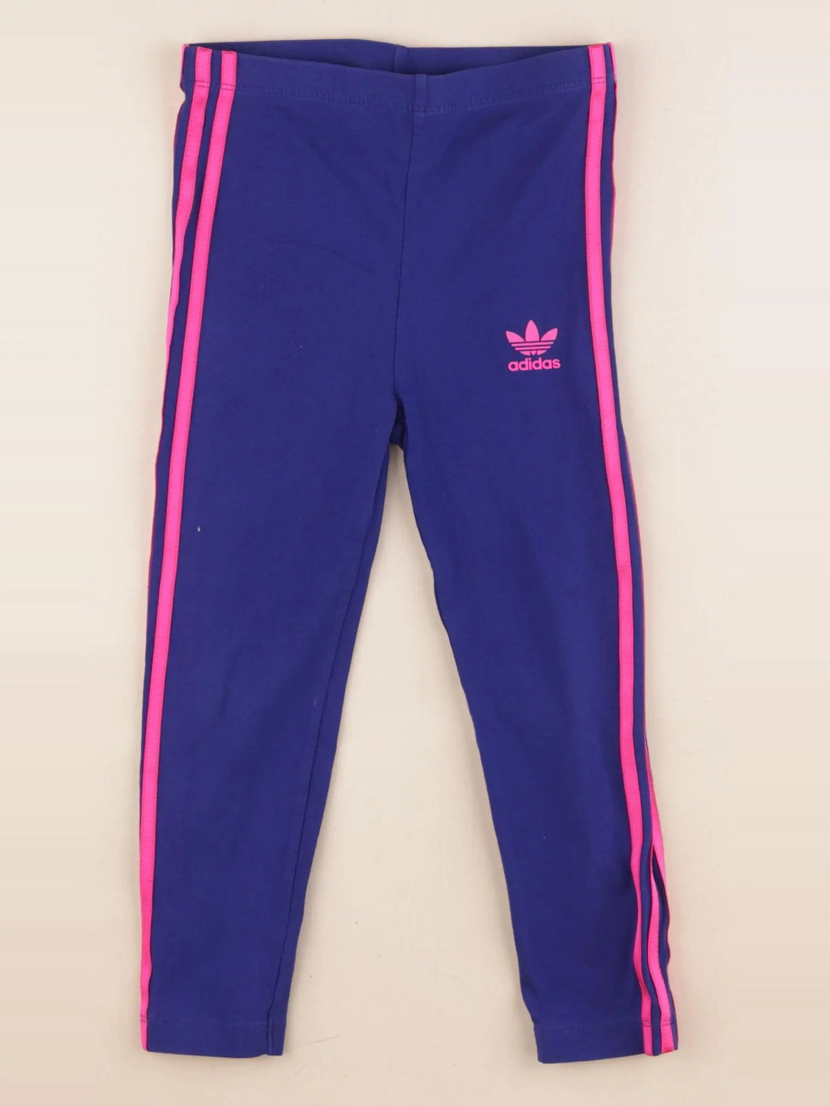 Adidas - legging rose fluo, bleu - 3/4 ans