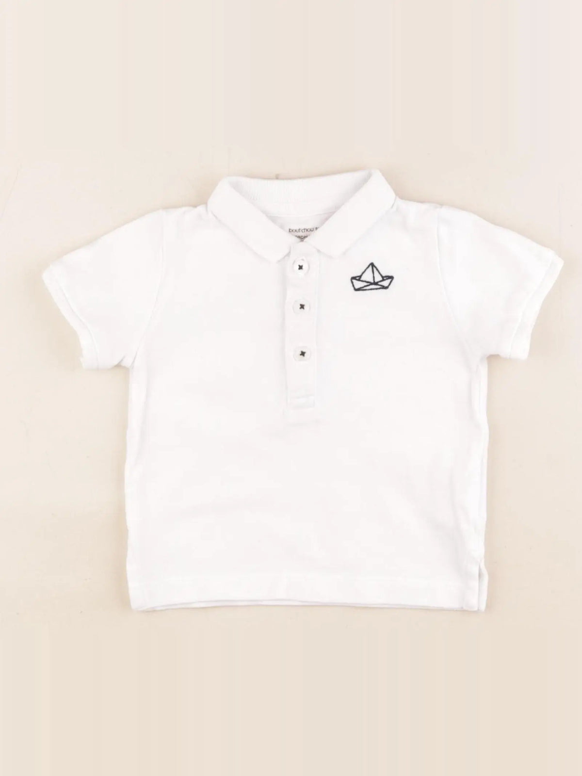 Boutchou - polo blanc - 9 mois