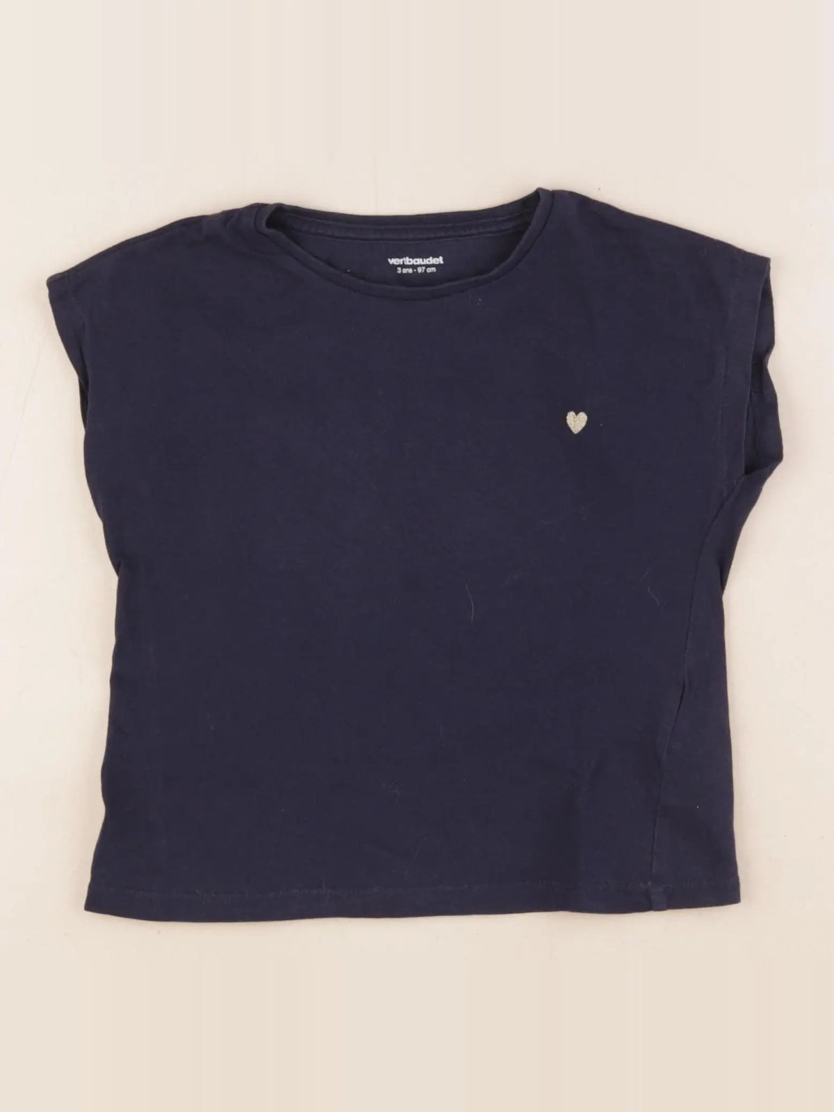 Vertbaudet - tee-shirt bleu - 3 ans