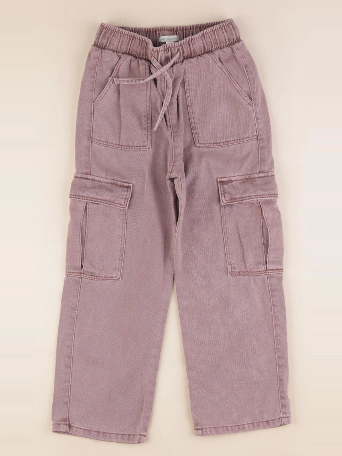 Vertbaudet - pantalon doublé rose - 6 ans