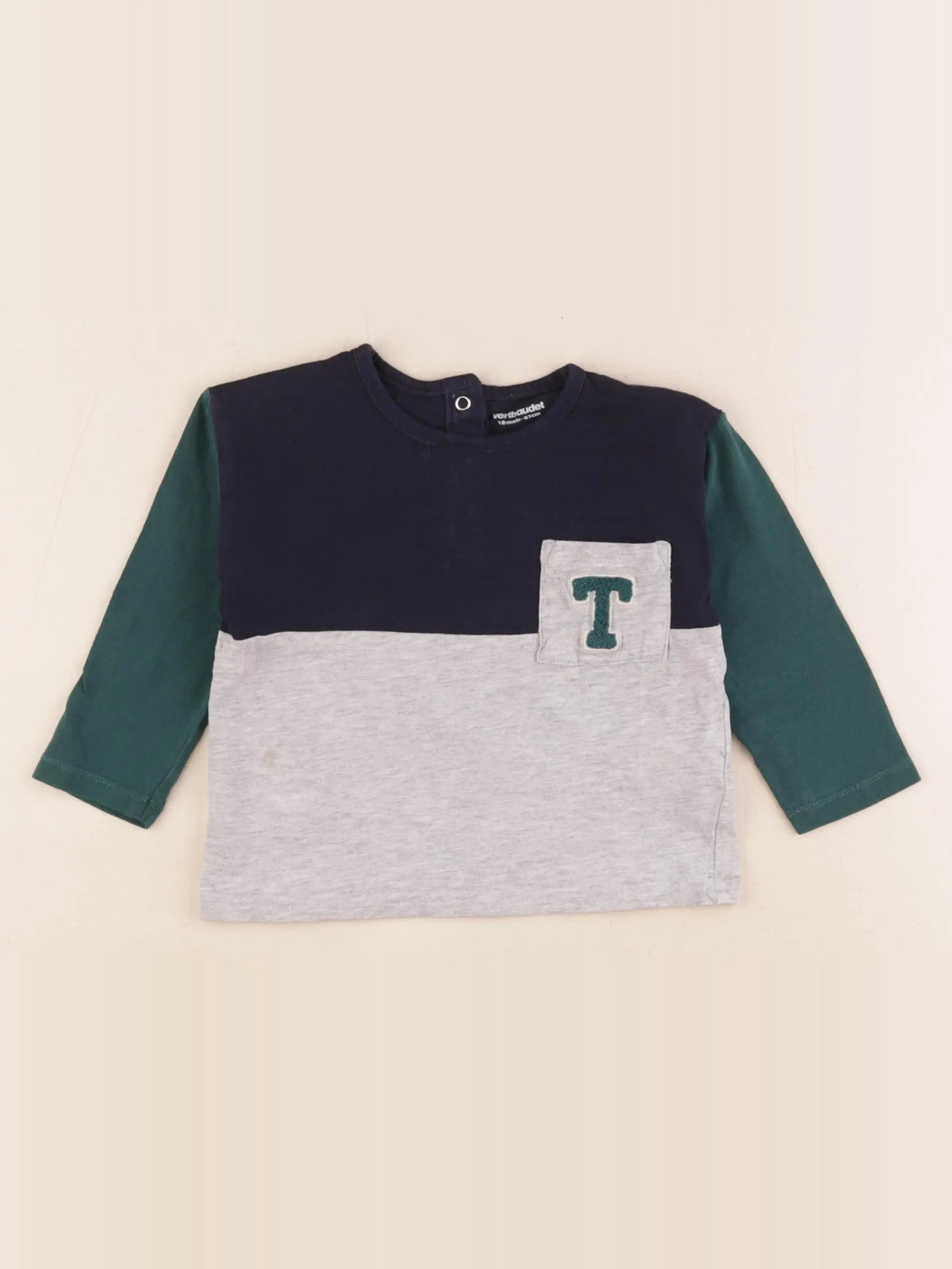 Vertbaudet - tee-shirt multicolore - 18 mois