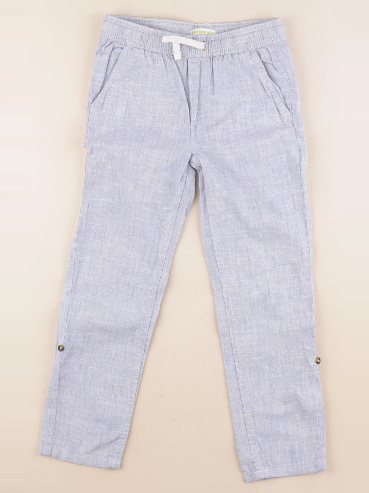 Vertbaudet - pantalon bleu - 7 ans