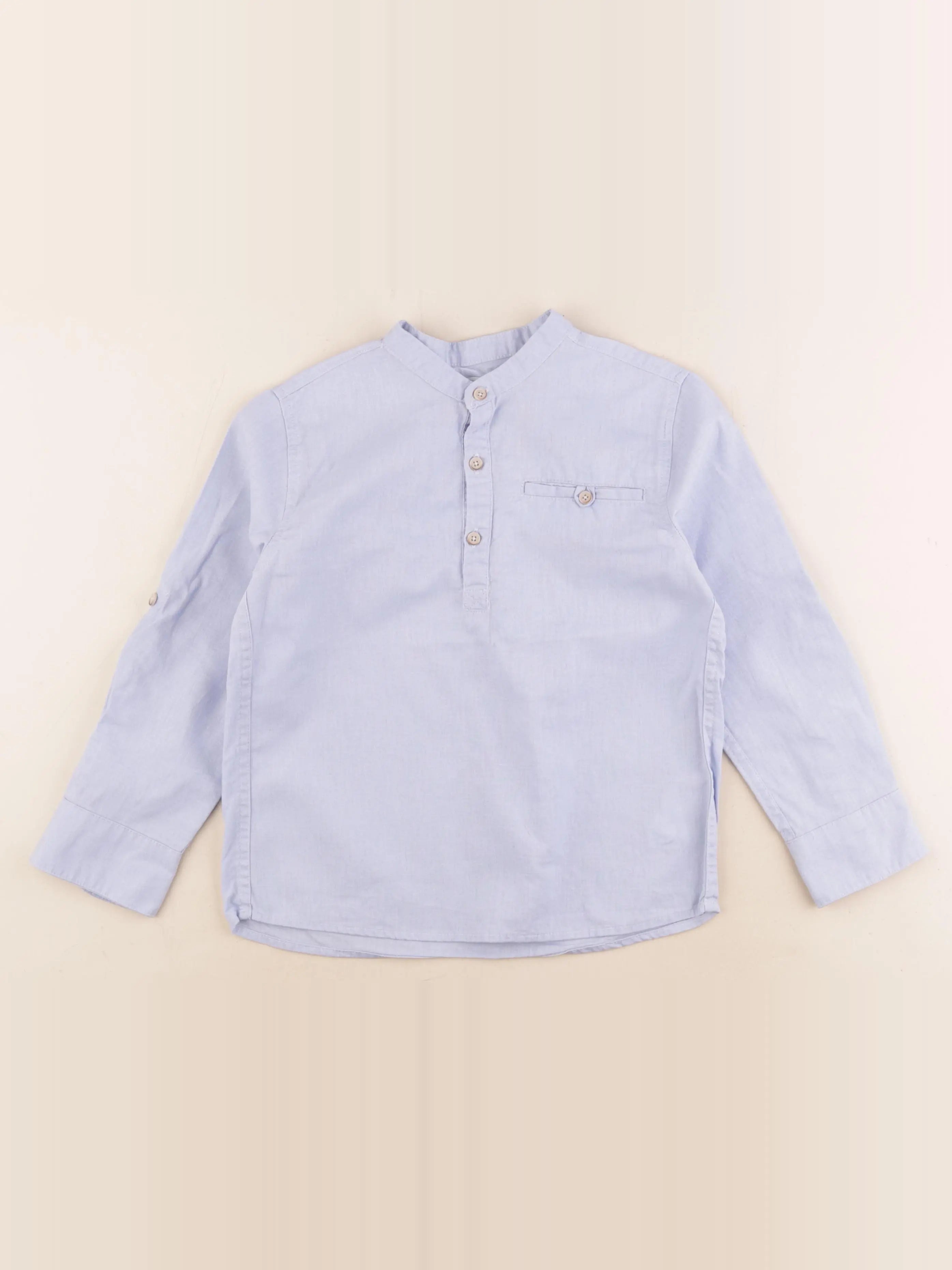 Vertbaudet - chemise bleu - 8 ans