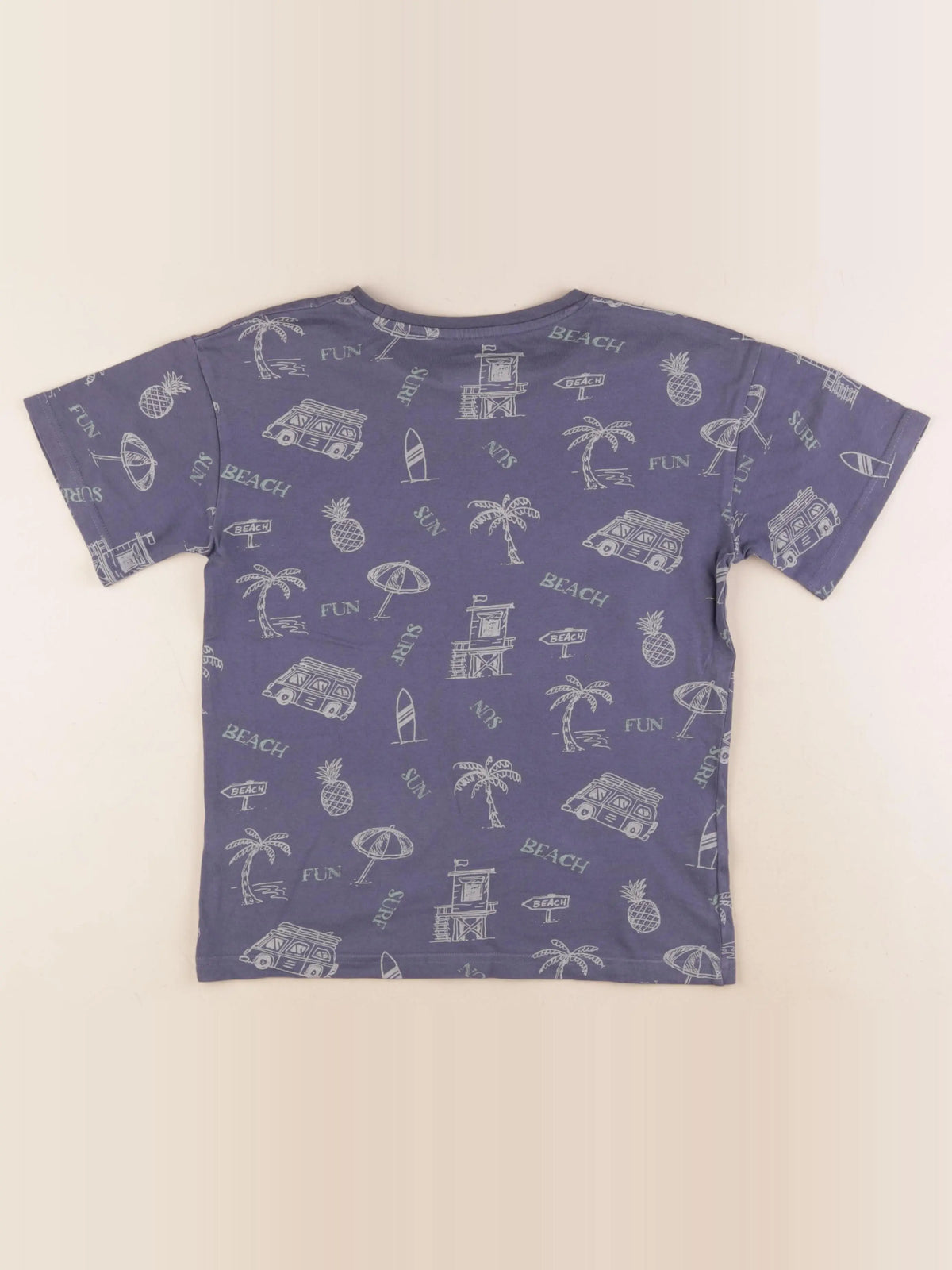 Vertbaudet - tee-shirt bleu - 10 ans