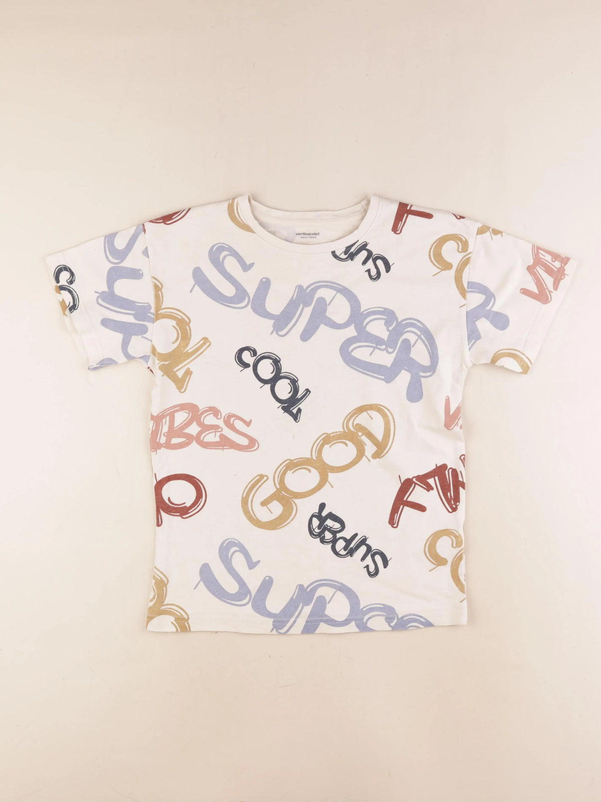 Vertbaudet - tee-shirt multicolore - 10 ans