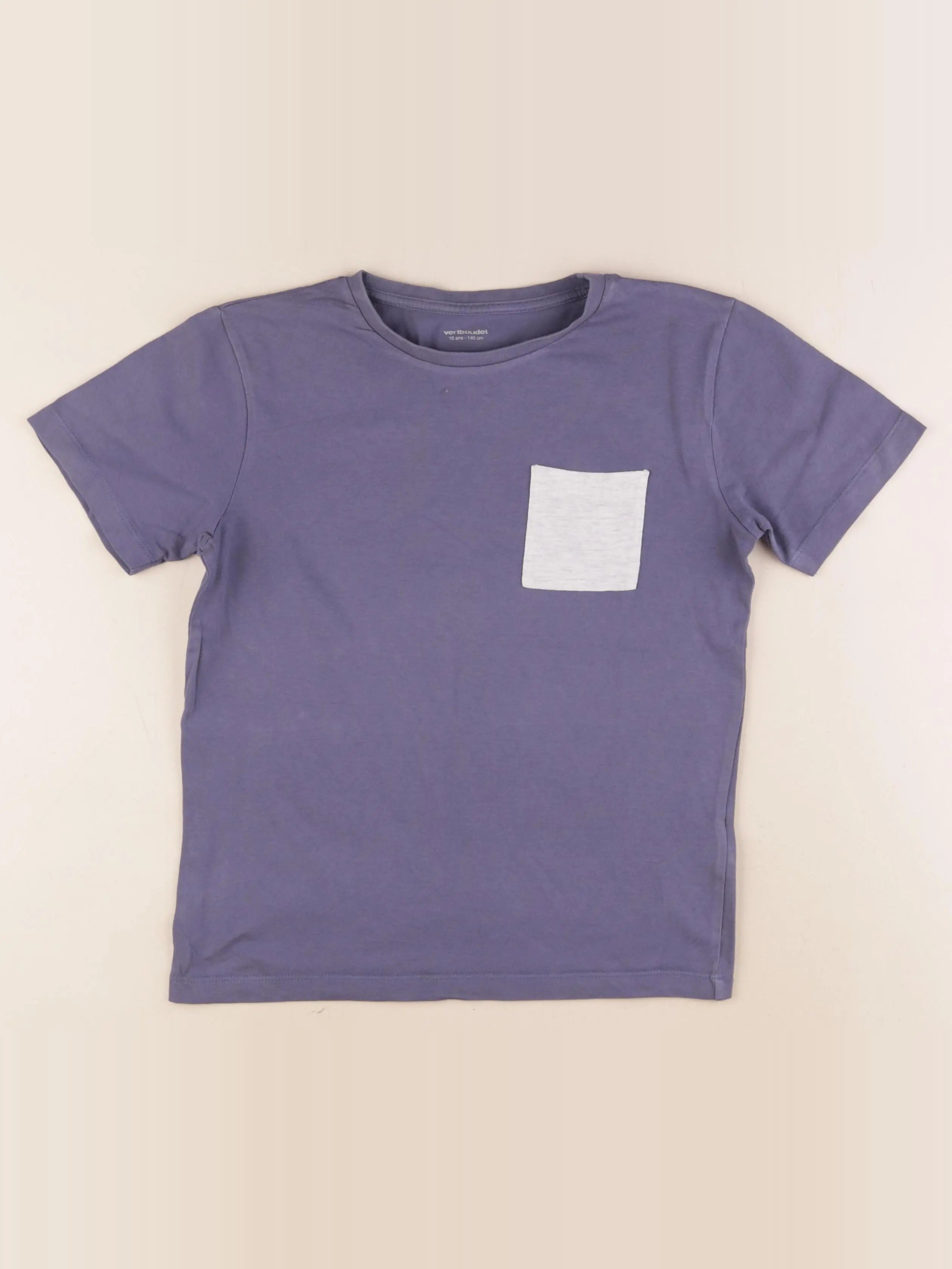 Vertbaudet - tee-shirt bleu - 10 ans