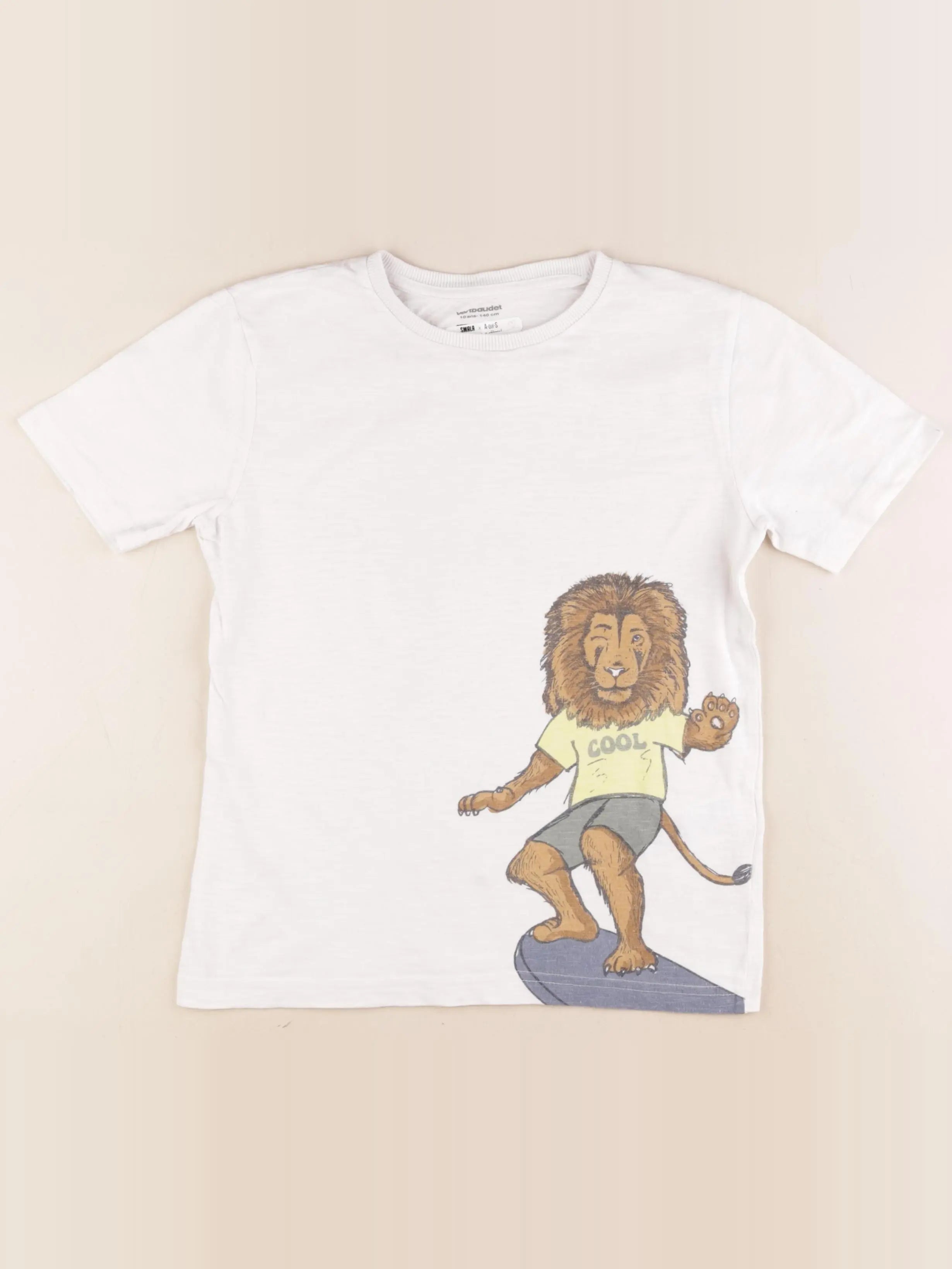 Vertbaudet - tee-shirt blanc - 10 ans