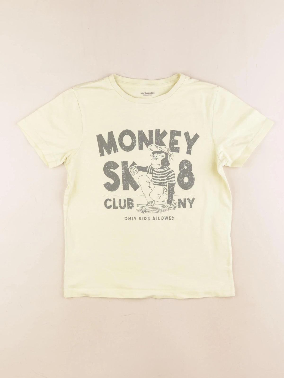 Vertbaudet - tee-shirt jaune - 10 ans
