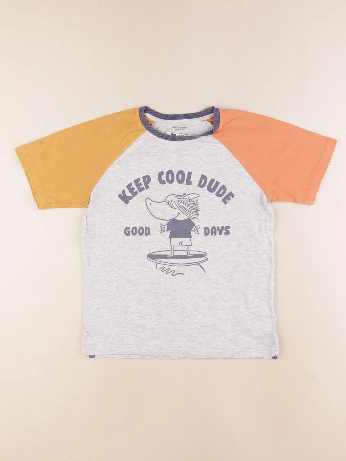 Vertbaudet - tee-shirt multicolore - 10 ans