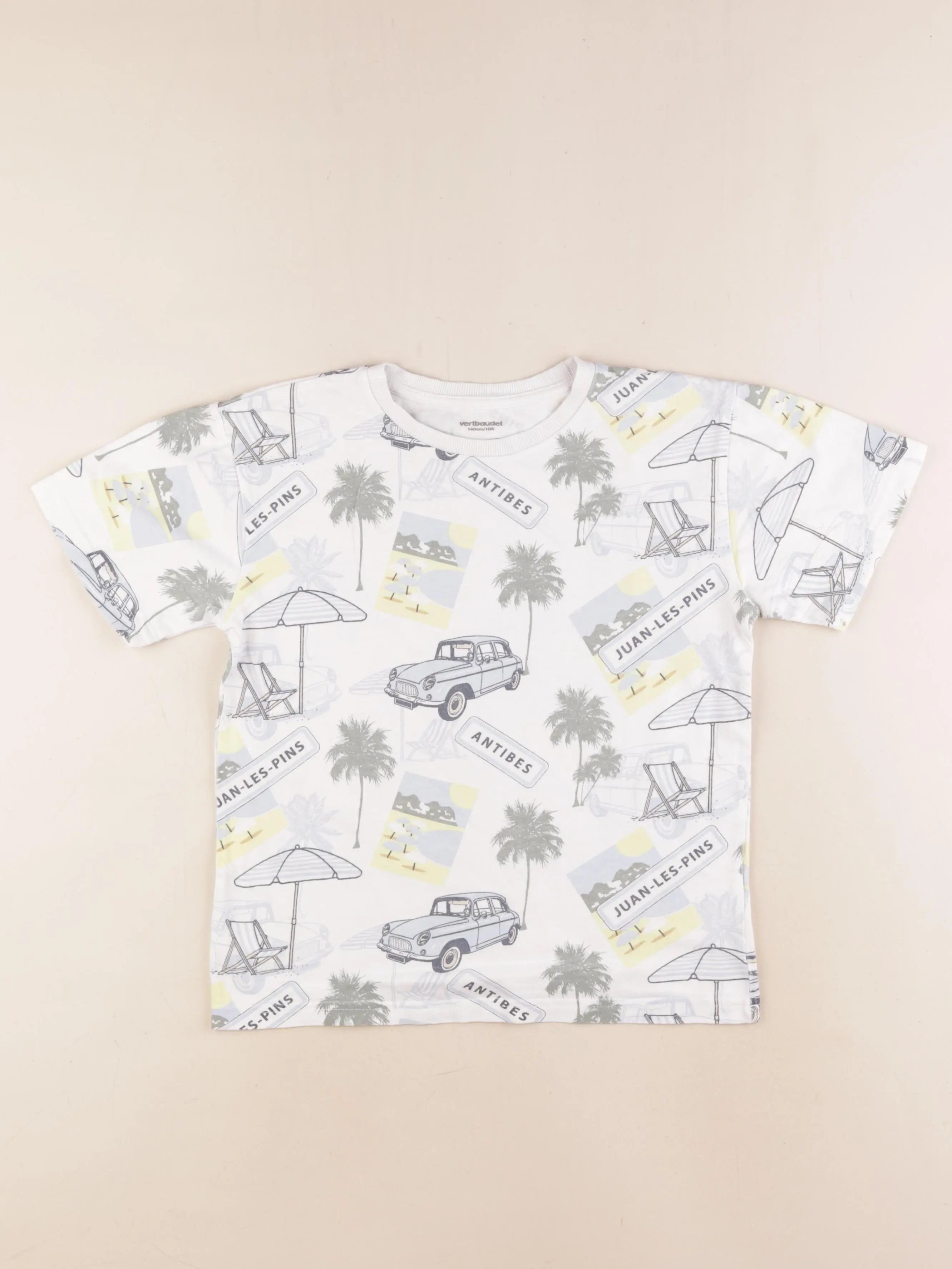 Vertbaudet - tee-shirt multicolore - 10 ans