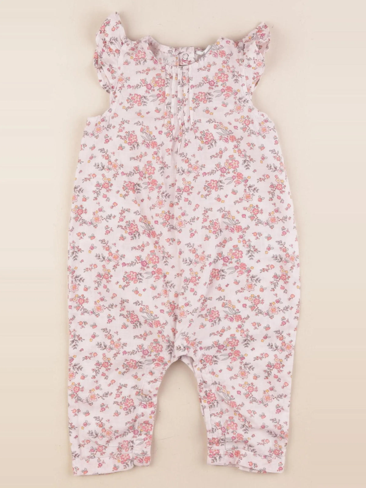 Vertbaudet - salopette multicolore - 12 mois