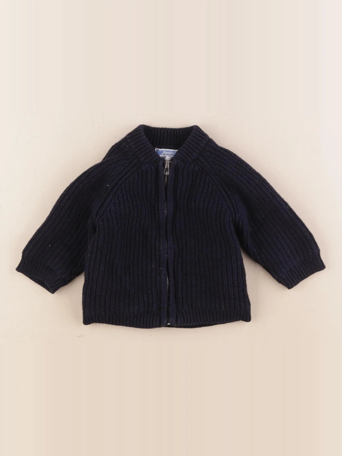 Jacadi - gilet bleu - 6 mois