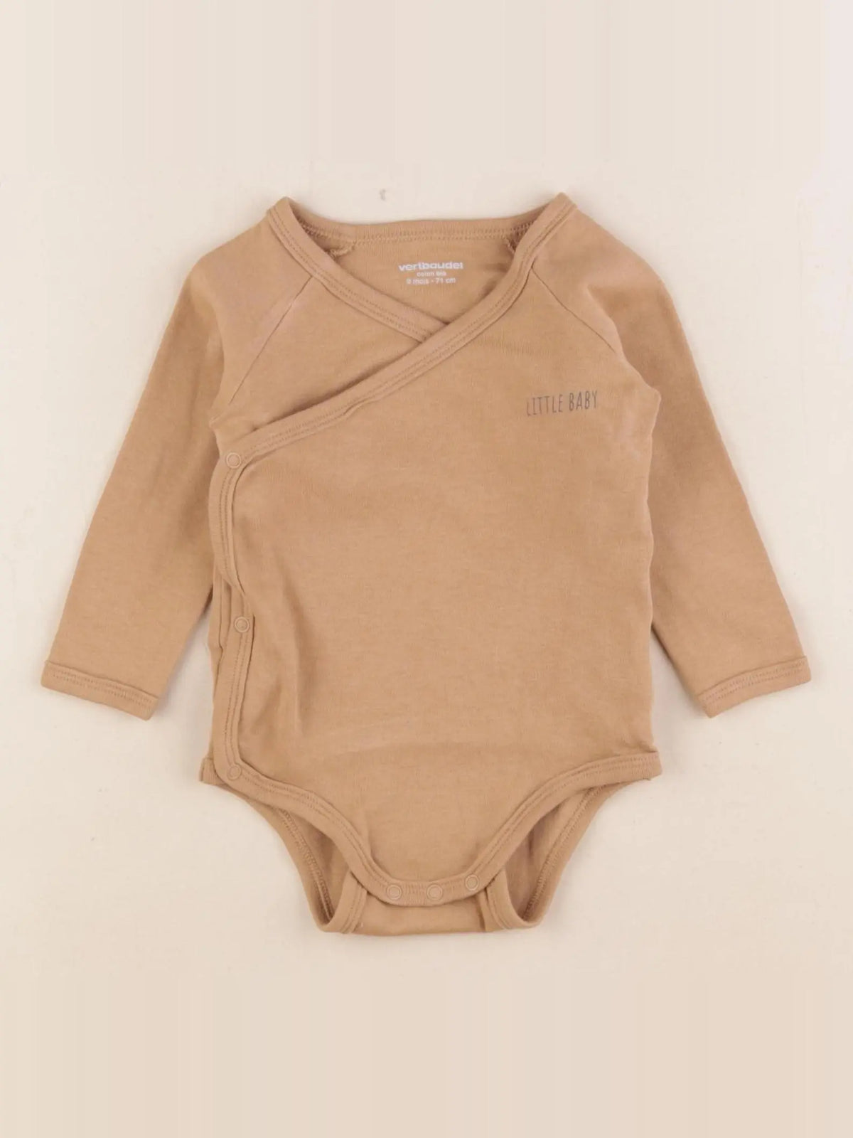 Vertbaudet - body marron - 9 mois
