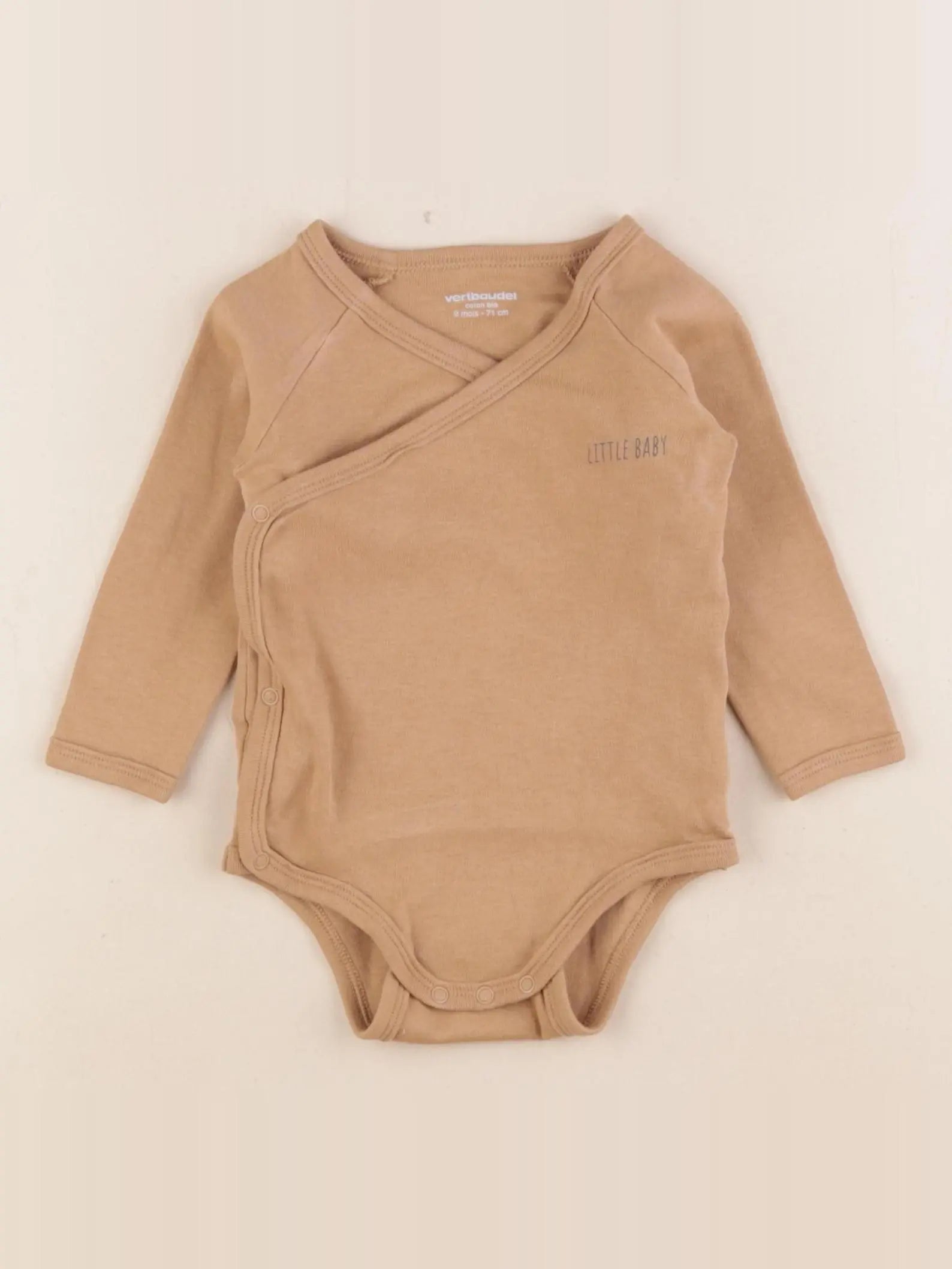 Vertbaudet - body marron - 9 mois