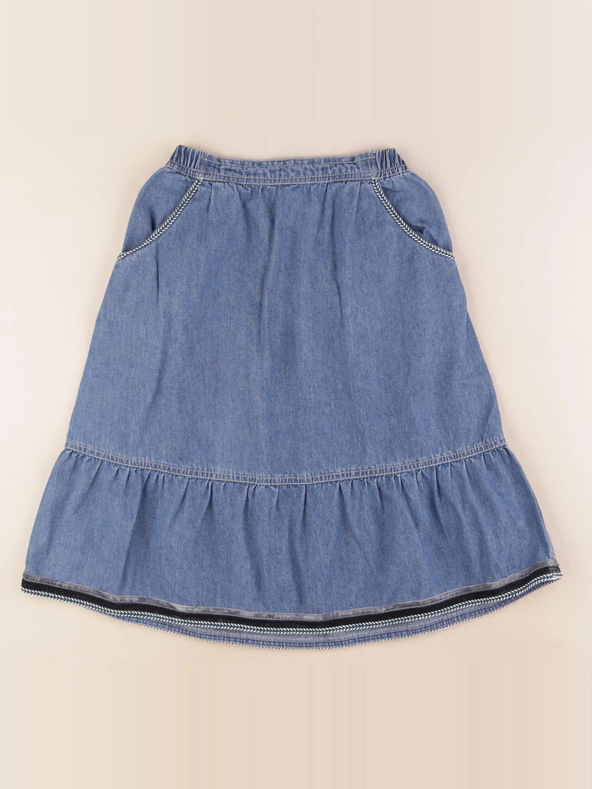 Zara - jupe bleu - 7 ans