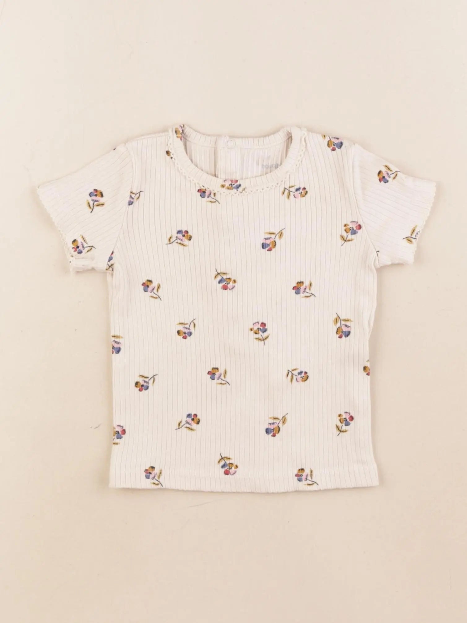 Boutchou - tee-shirt beige - 1 an