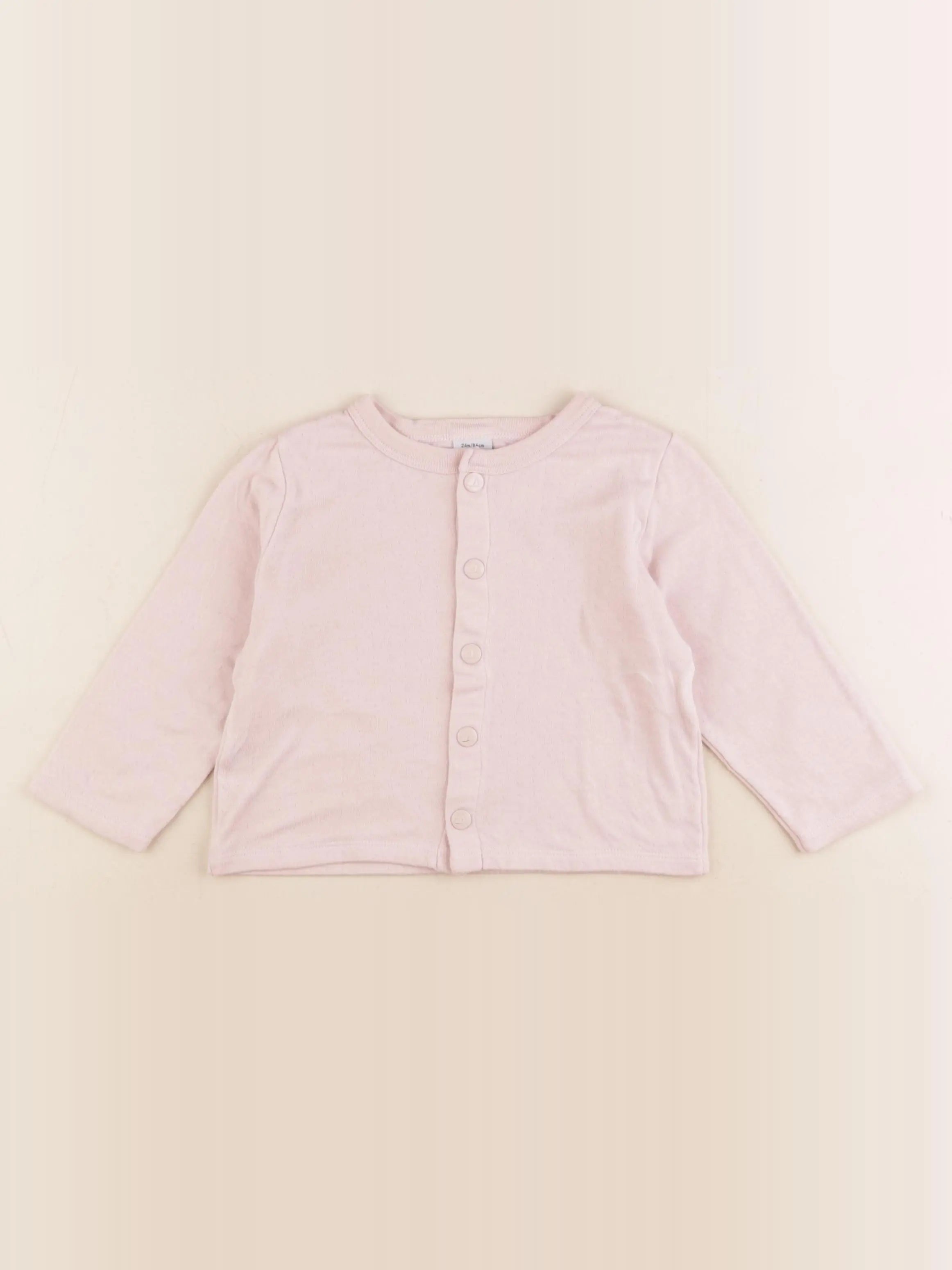 Petit Bateau - tee-shirt rose - 24 mois