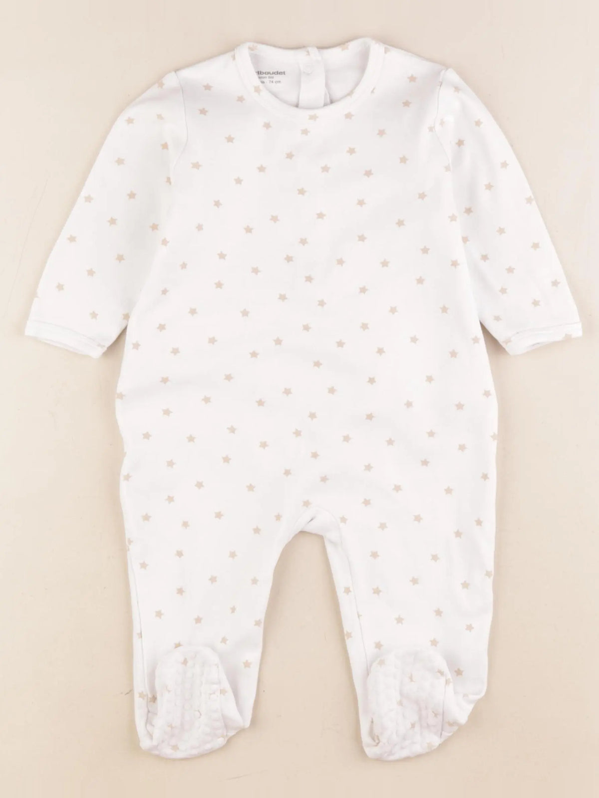 Vertbaudet - pyjama coton blanc - 12 mois