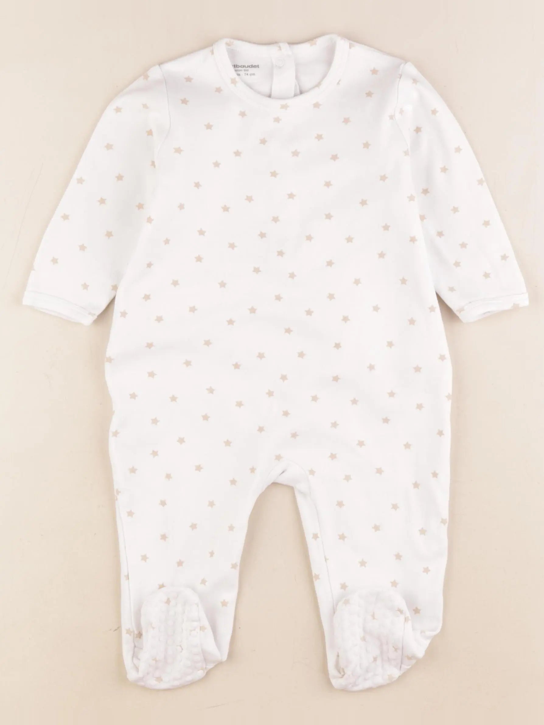 Vertbaudet - pyjama coton blanc - 12 mois