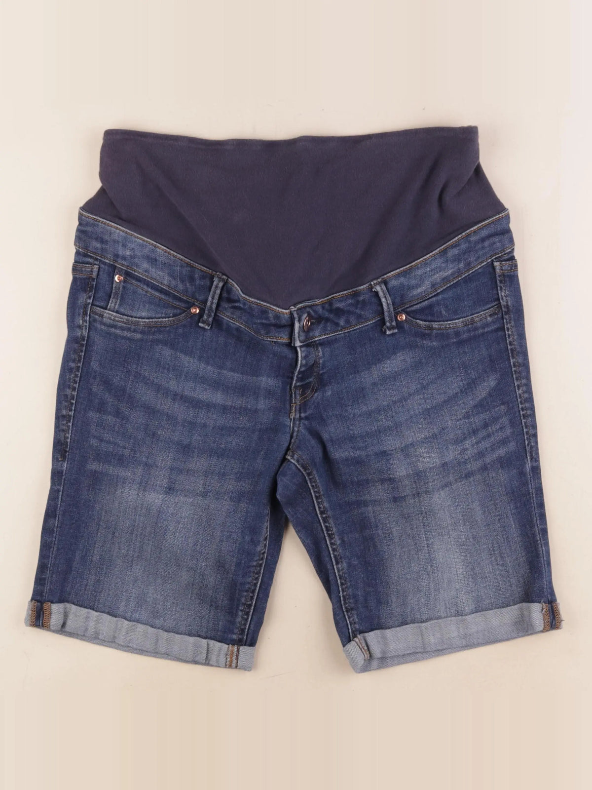 H&M - short grossesse bleu - 40