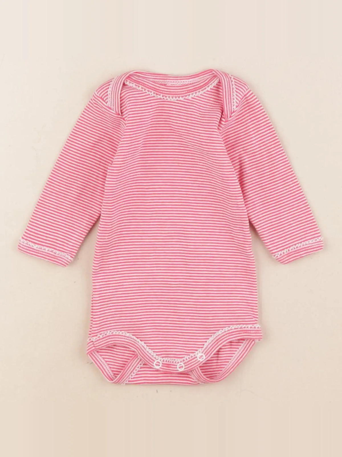 Petit Bateau - body rouge - 3 mois