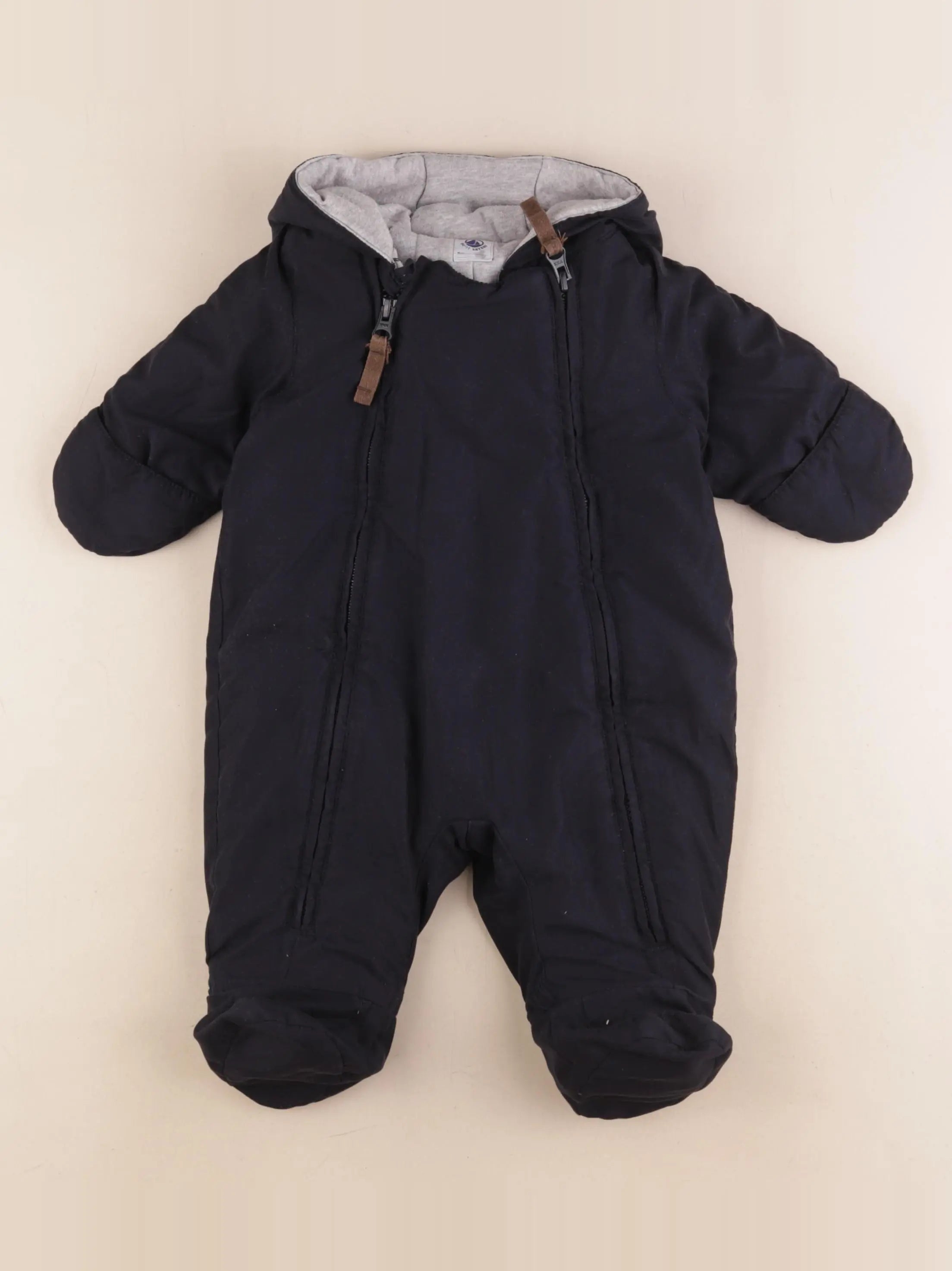 Petit Bateau - combi-pilote bleu - 3 mois