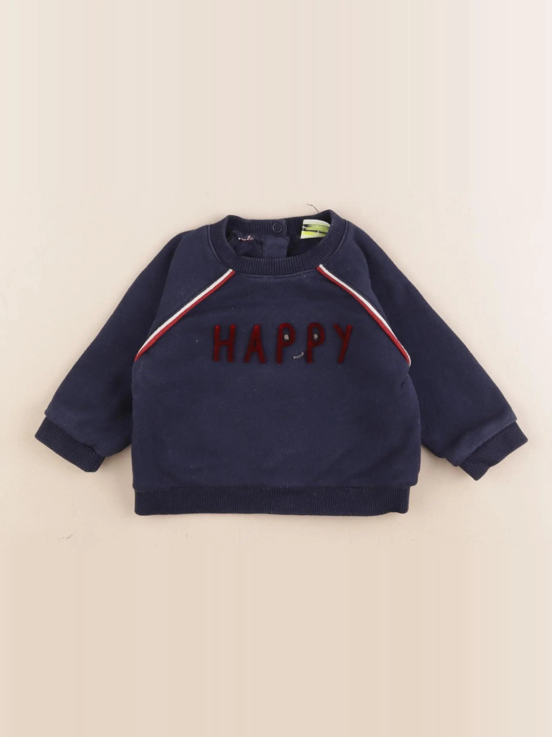 Tape à l'oeil - sweat bleu - 6 mois