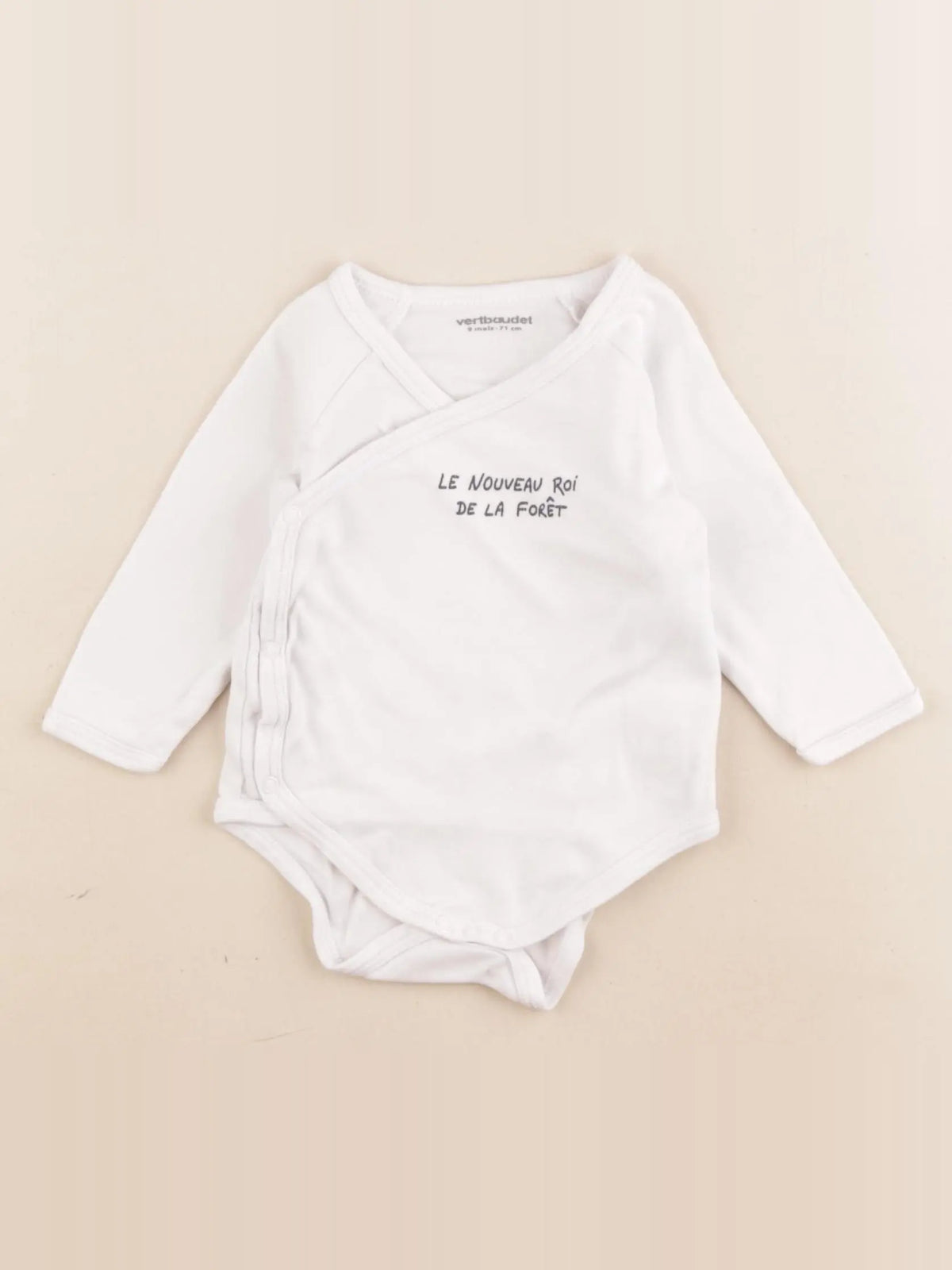 Vertbaudet - body blanc - 9 mois