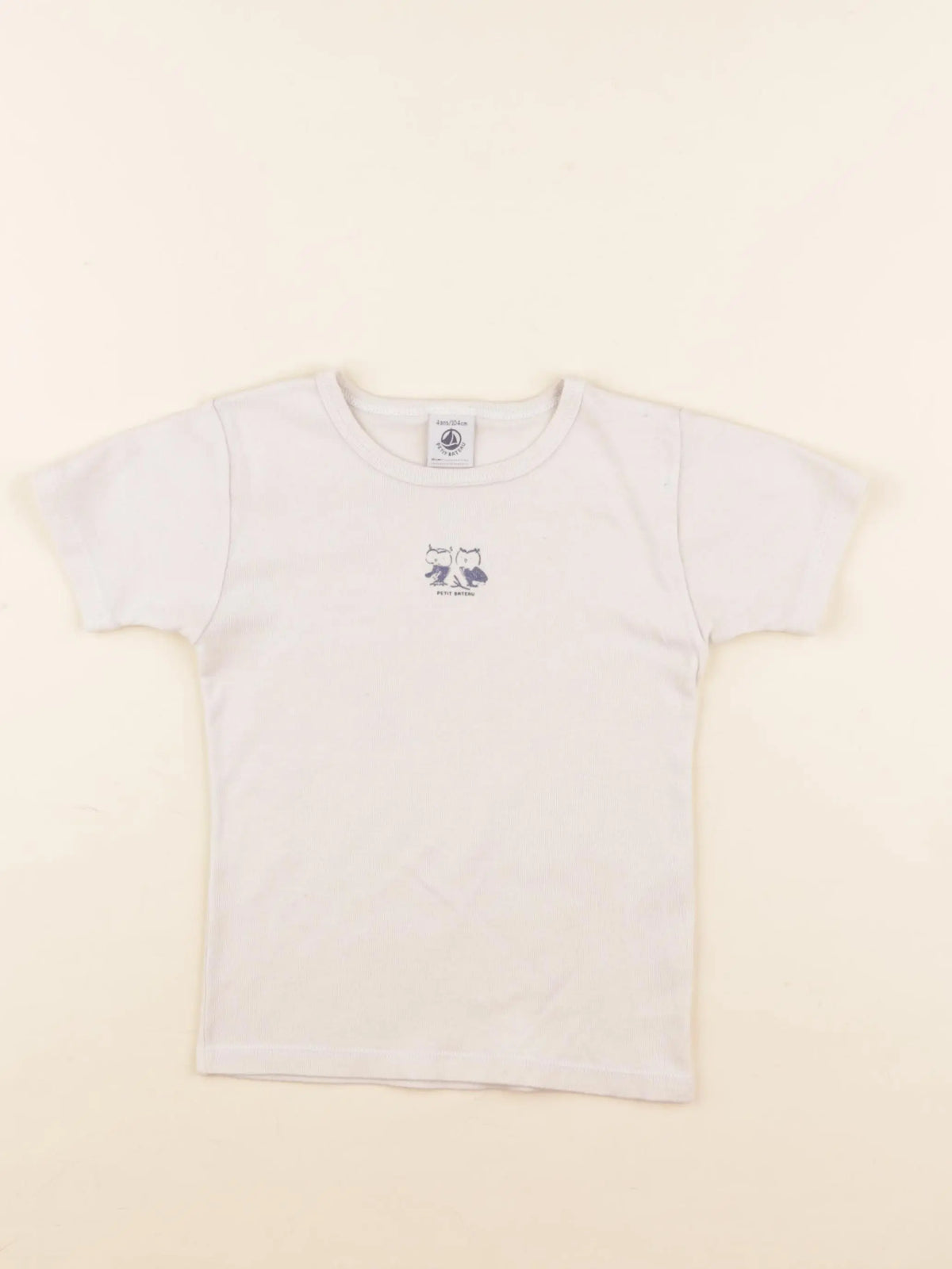 Petit Bateau - tee-shirt beige - 4 ans