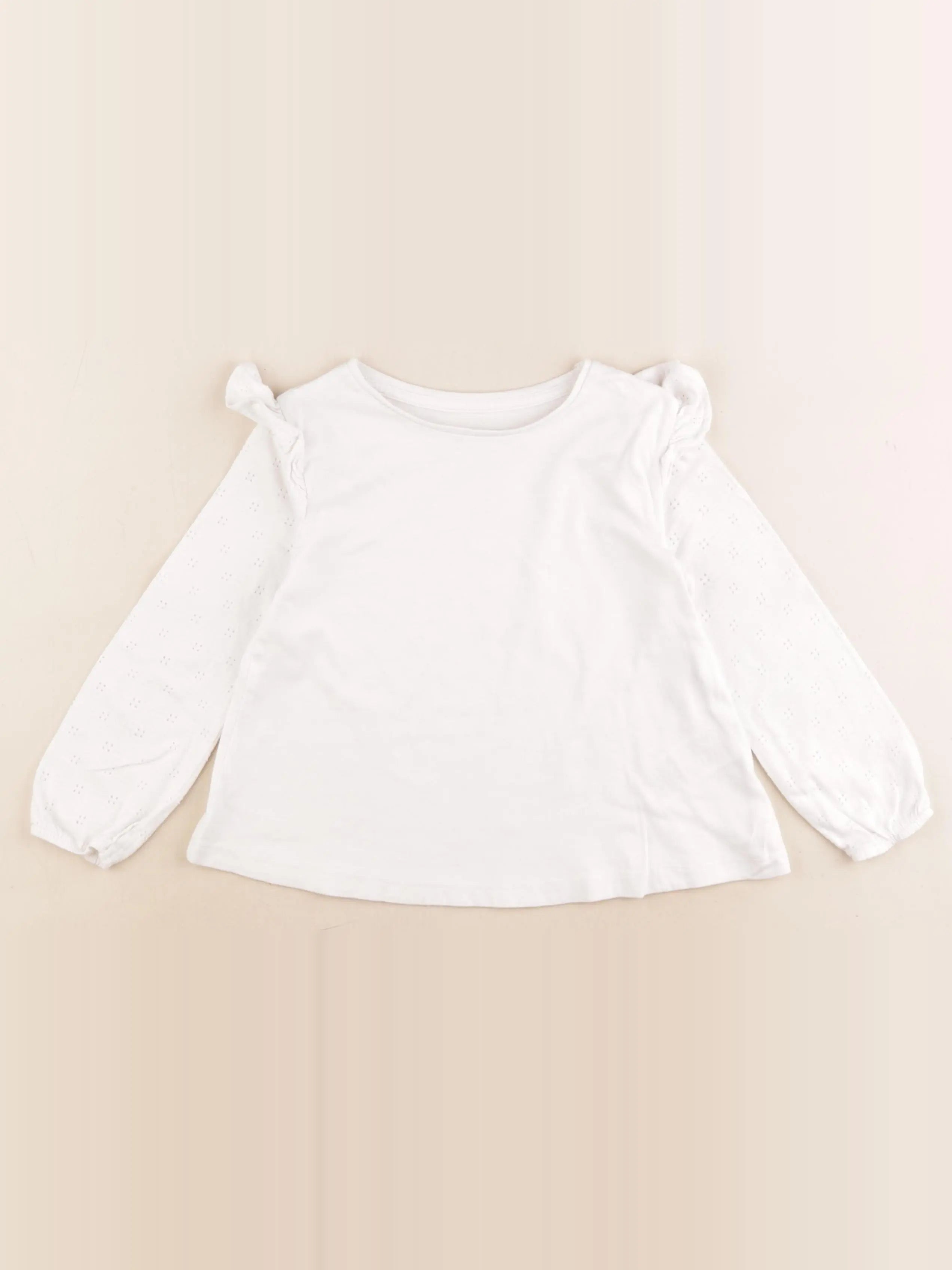 Vertbaudet - tee-shirt blanc - 4 ans