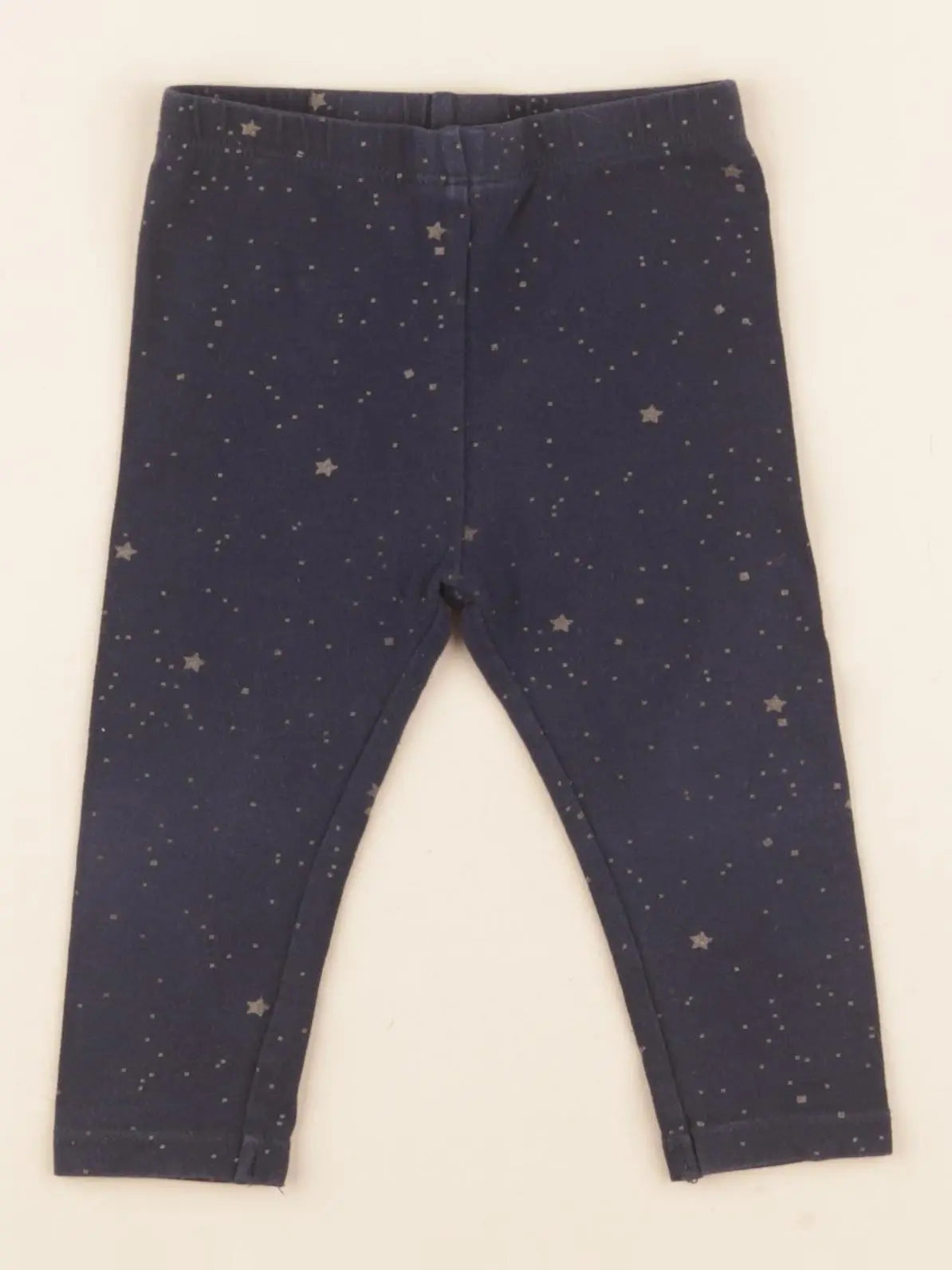 Vertbaudet - legging bleu - 12 mois