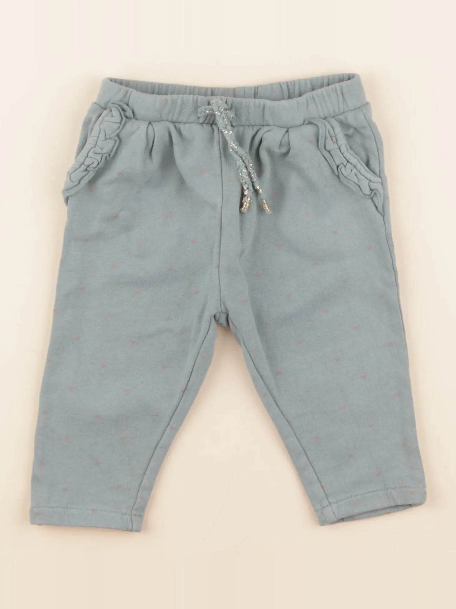 Vertbaudet - pantalon vert - 12 mois