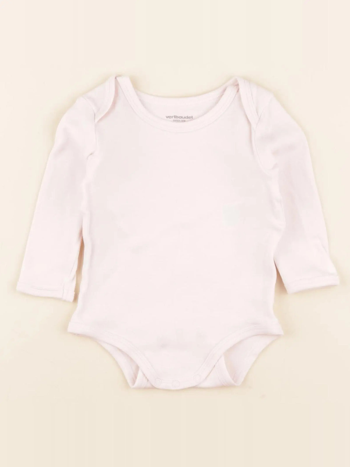 Vertbaudet - body rose - 9 mois