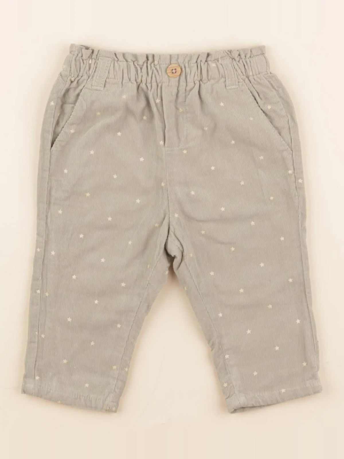 Vertbaudet - pantalon vert - 9 mois