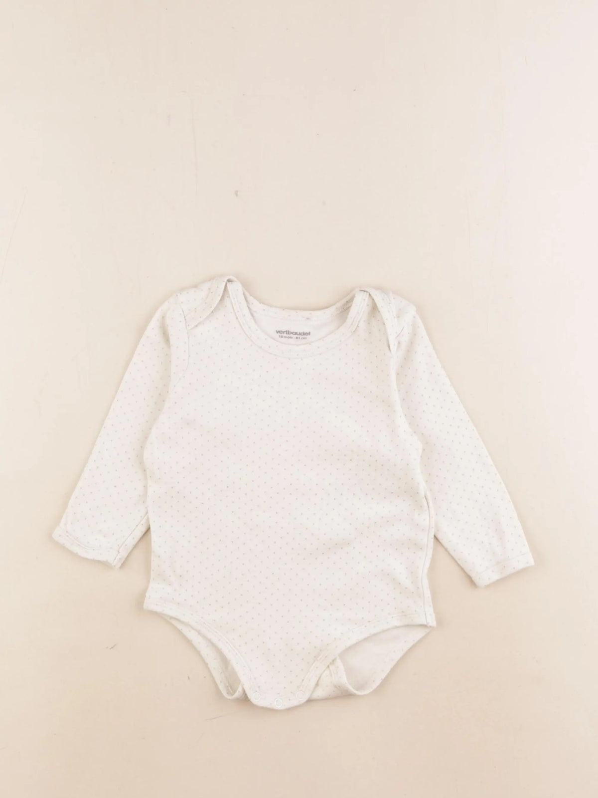 Vertbaudet - body beige, or - 18 mois