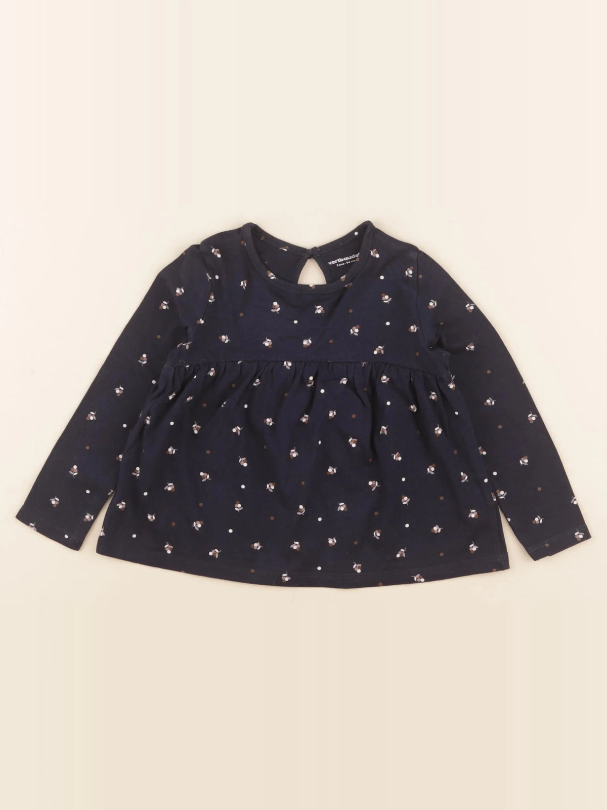 Vertbaudet - tee-shirt bleu - 3 ans