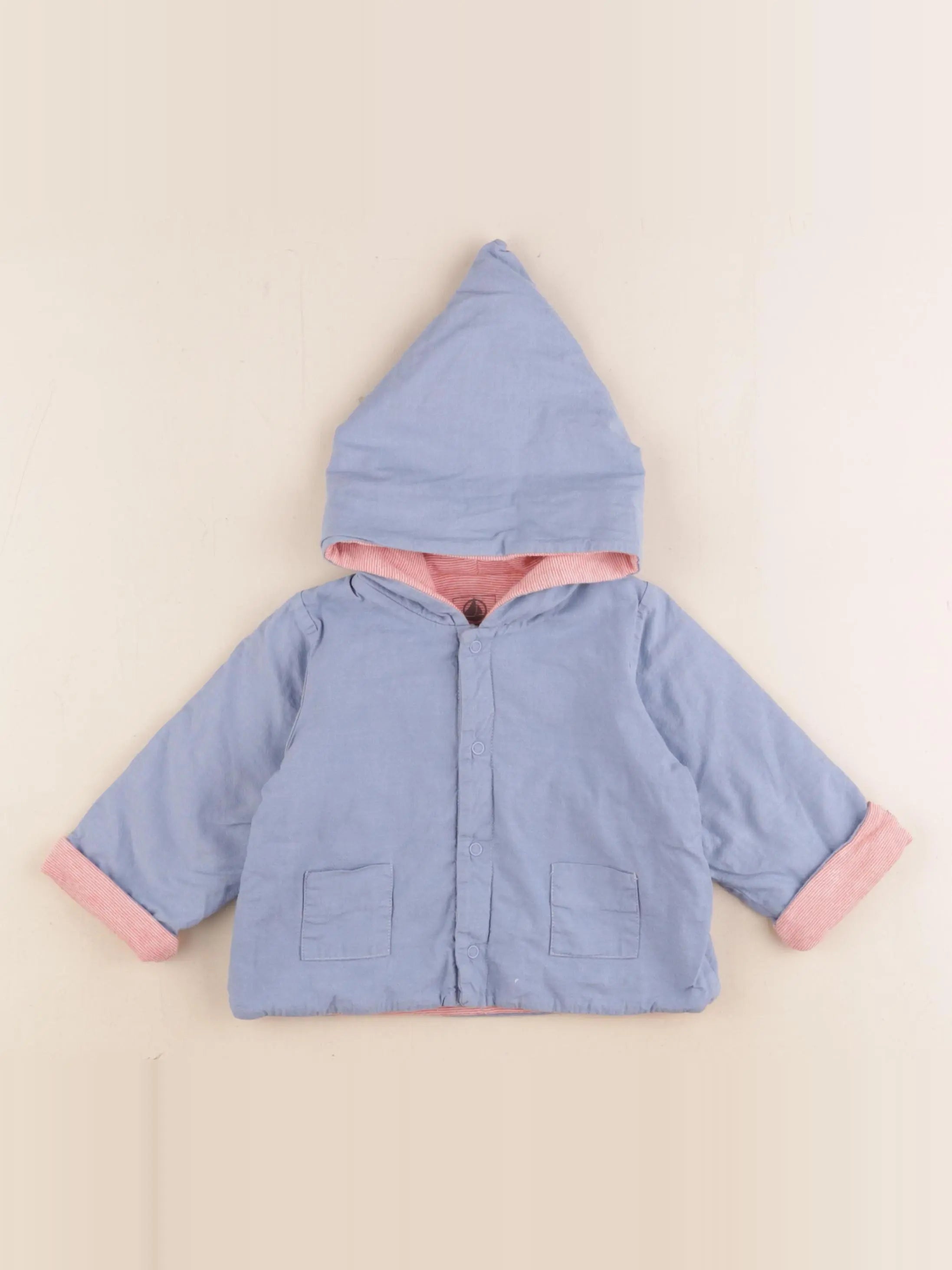 Petit Bateau - veste bleu - 6 mois