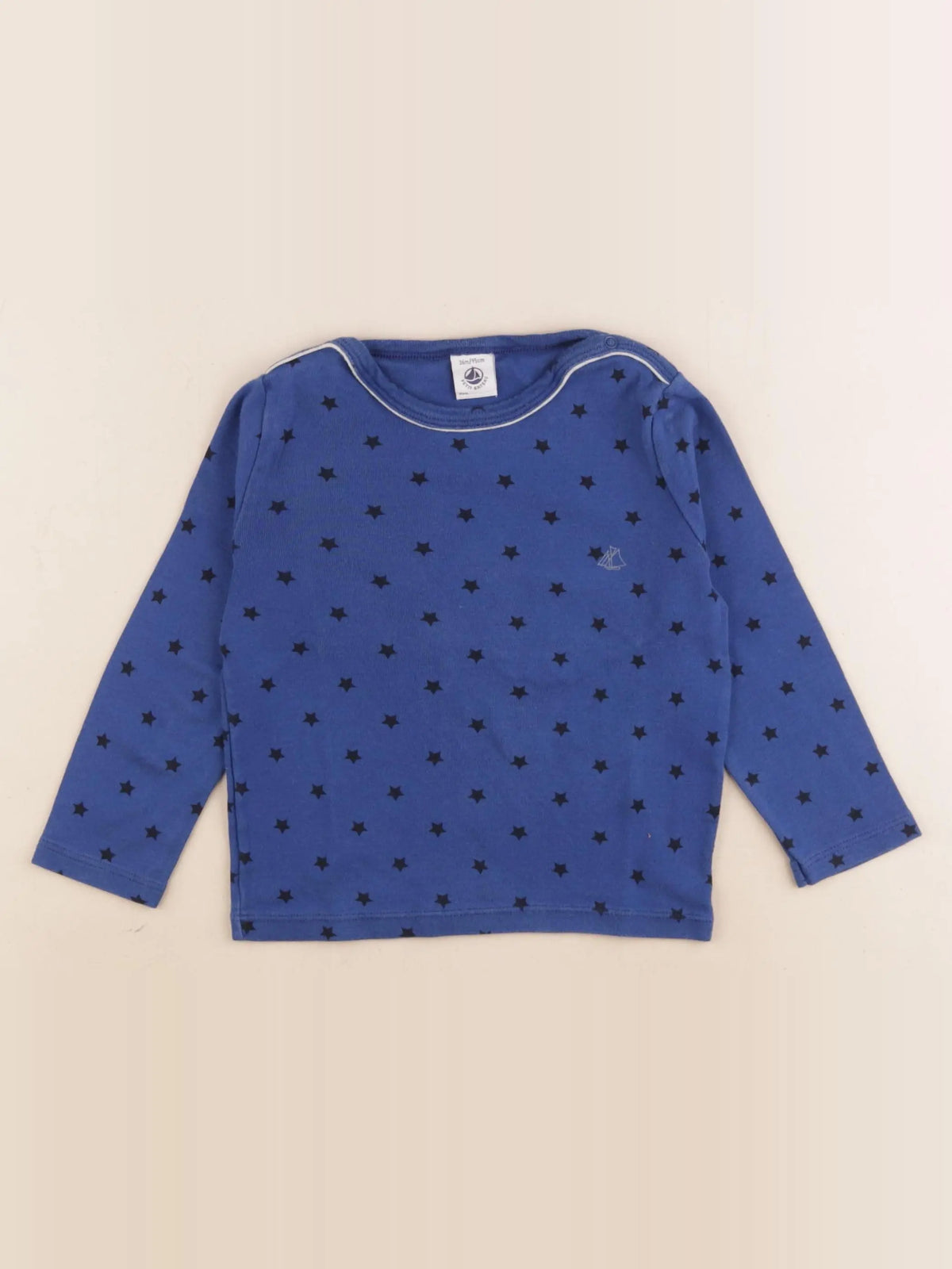 Petit Bateau - tee-shirt bleu - 36 mois