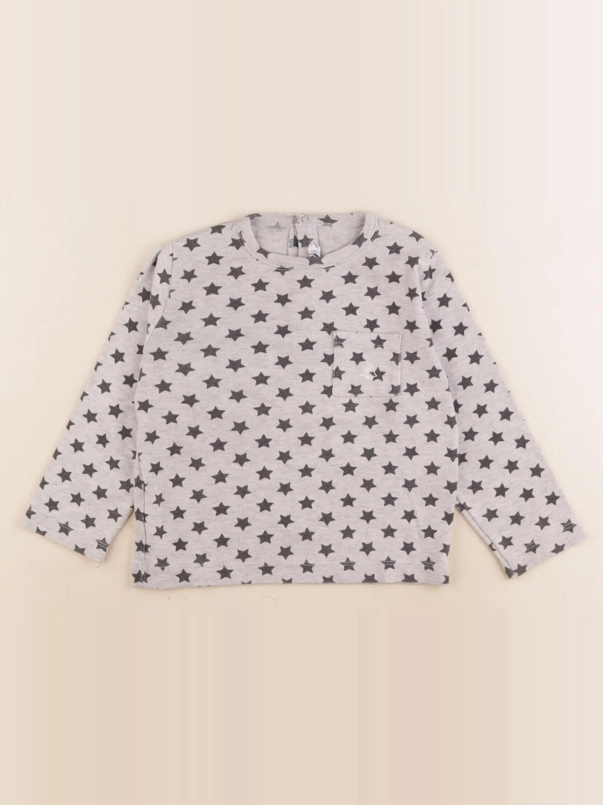 Petit Bateau - tee-shirt gris - 36 mois