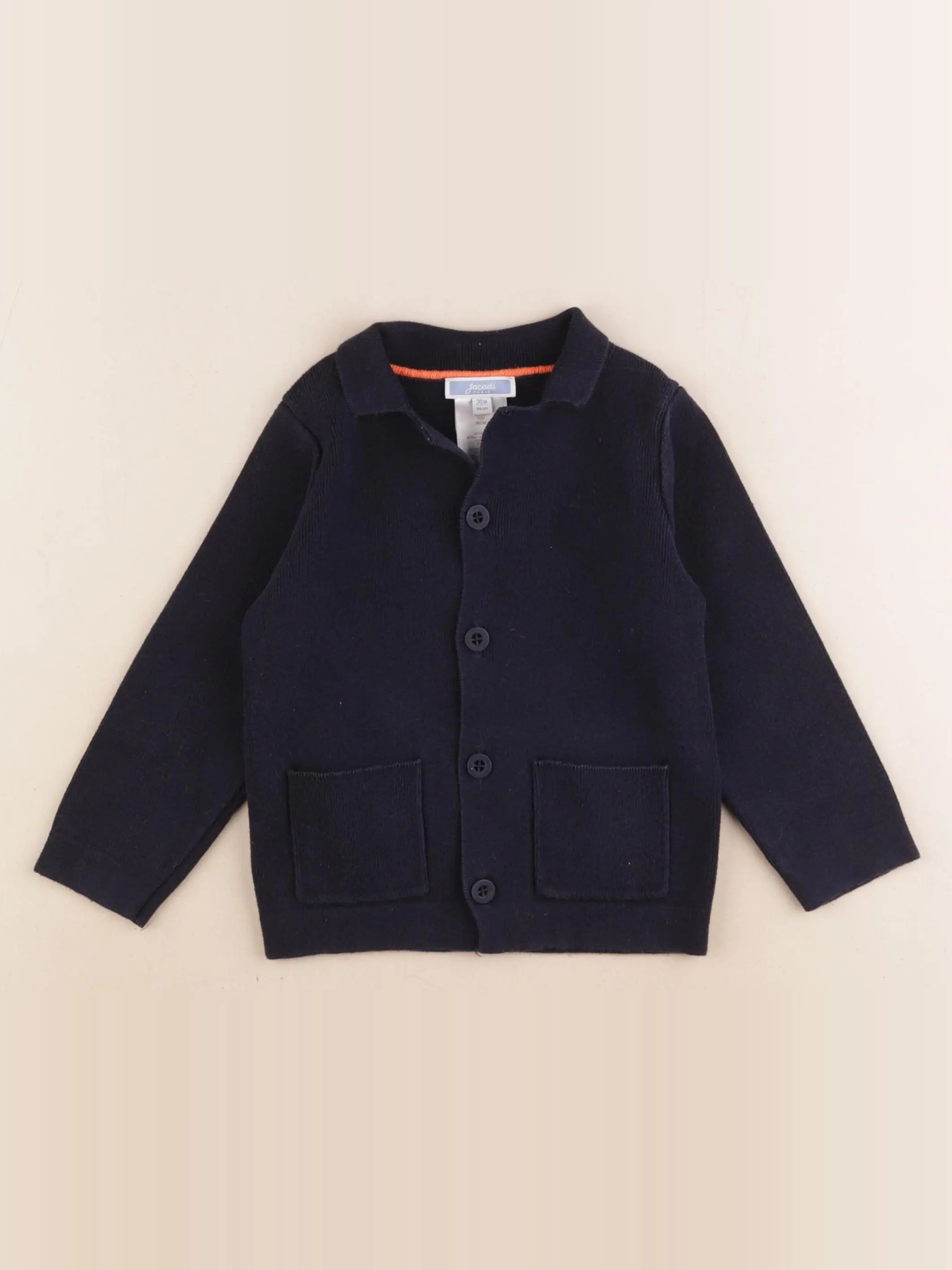 Jacadi - gilet bleu - 36 mois