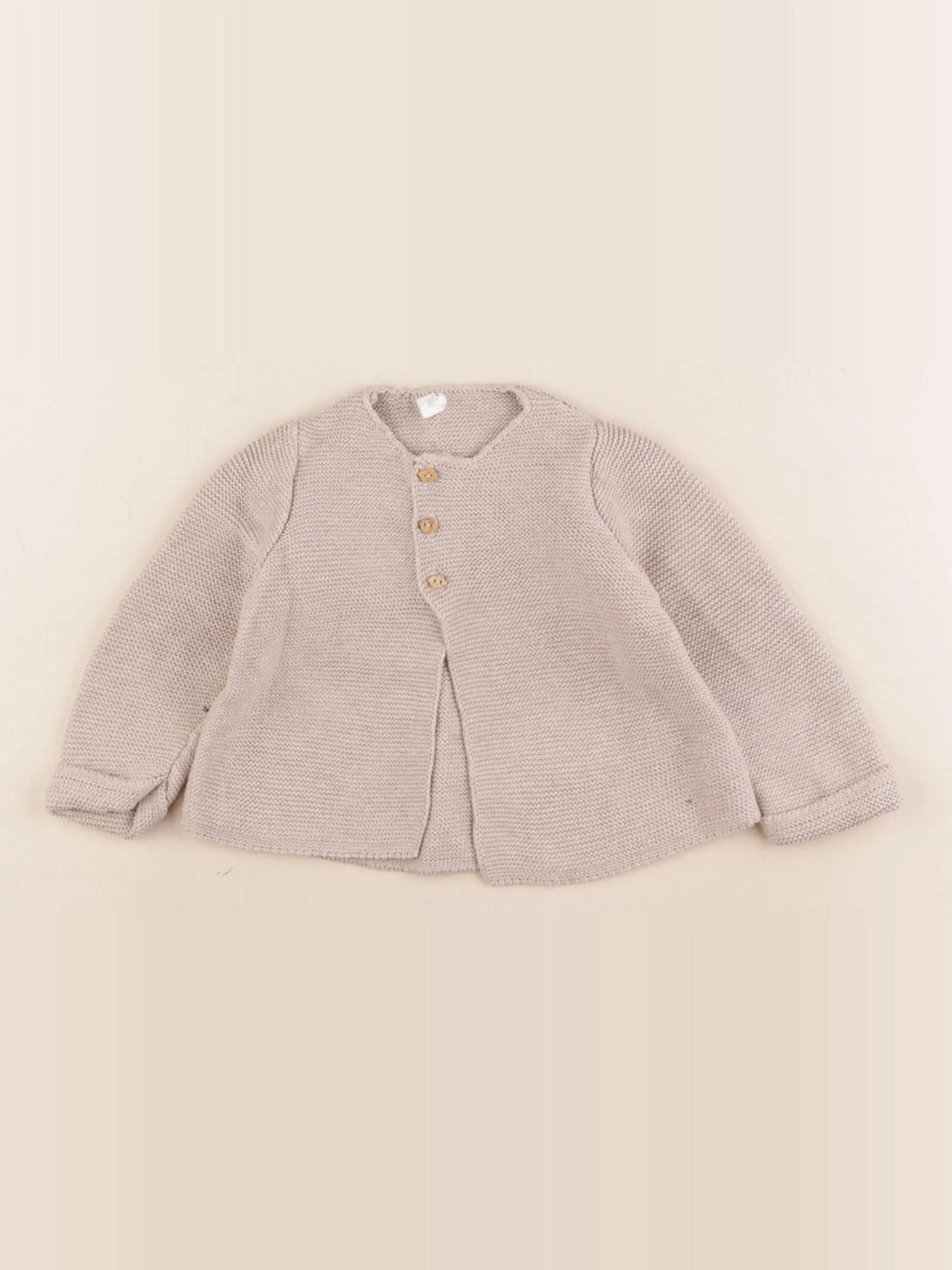 Vertbaudet - gilet marron - 12 mois