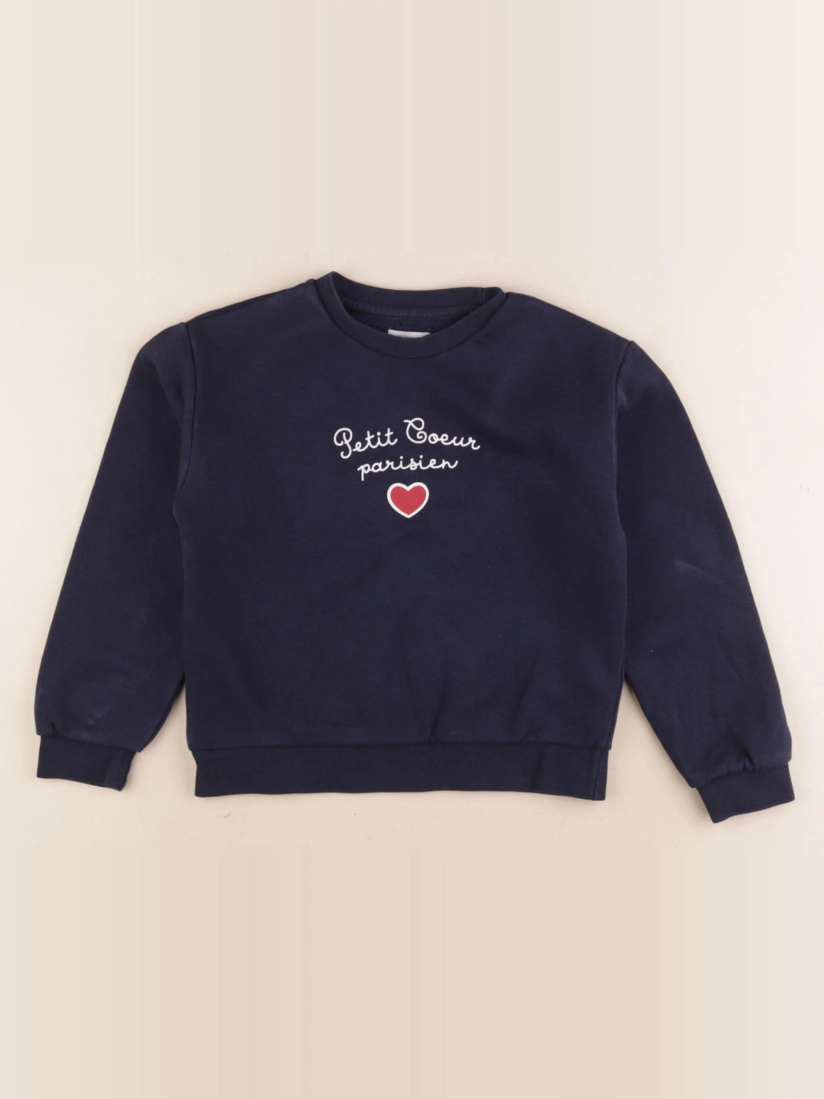 Vertbaudet - sweat bleu - 8 ans