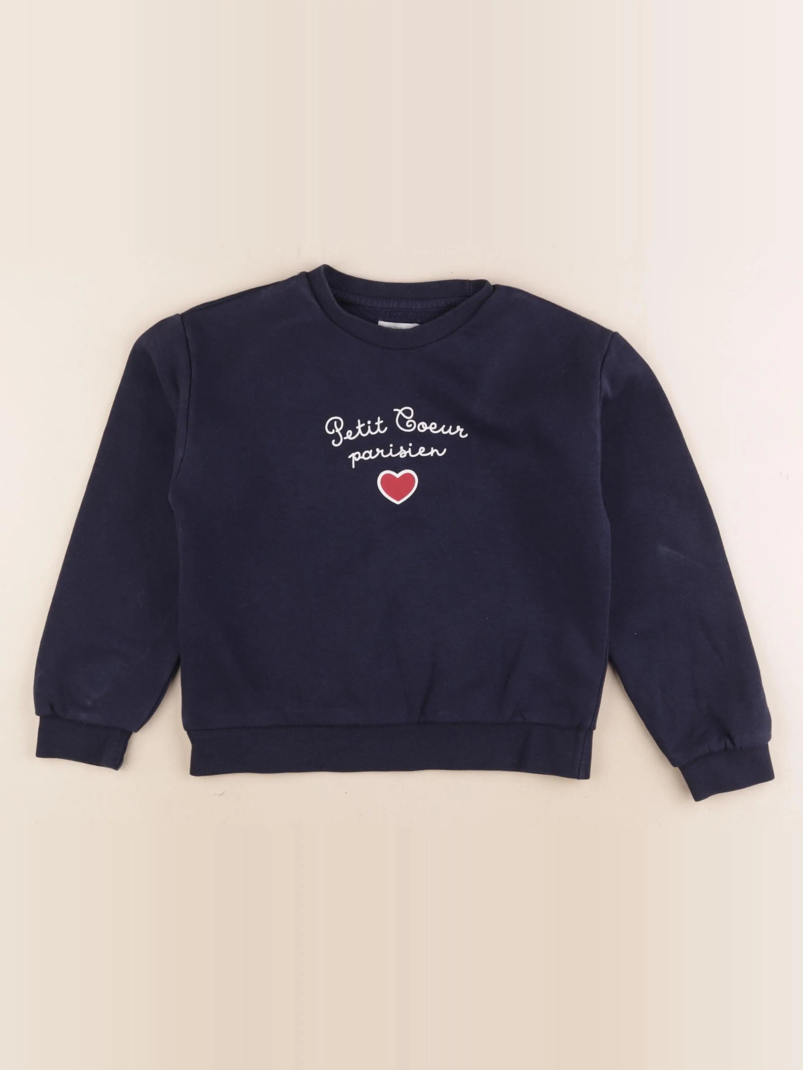 Vertbaudet - sweat bleu - 8 ans
