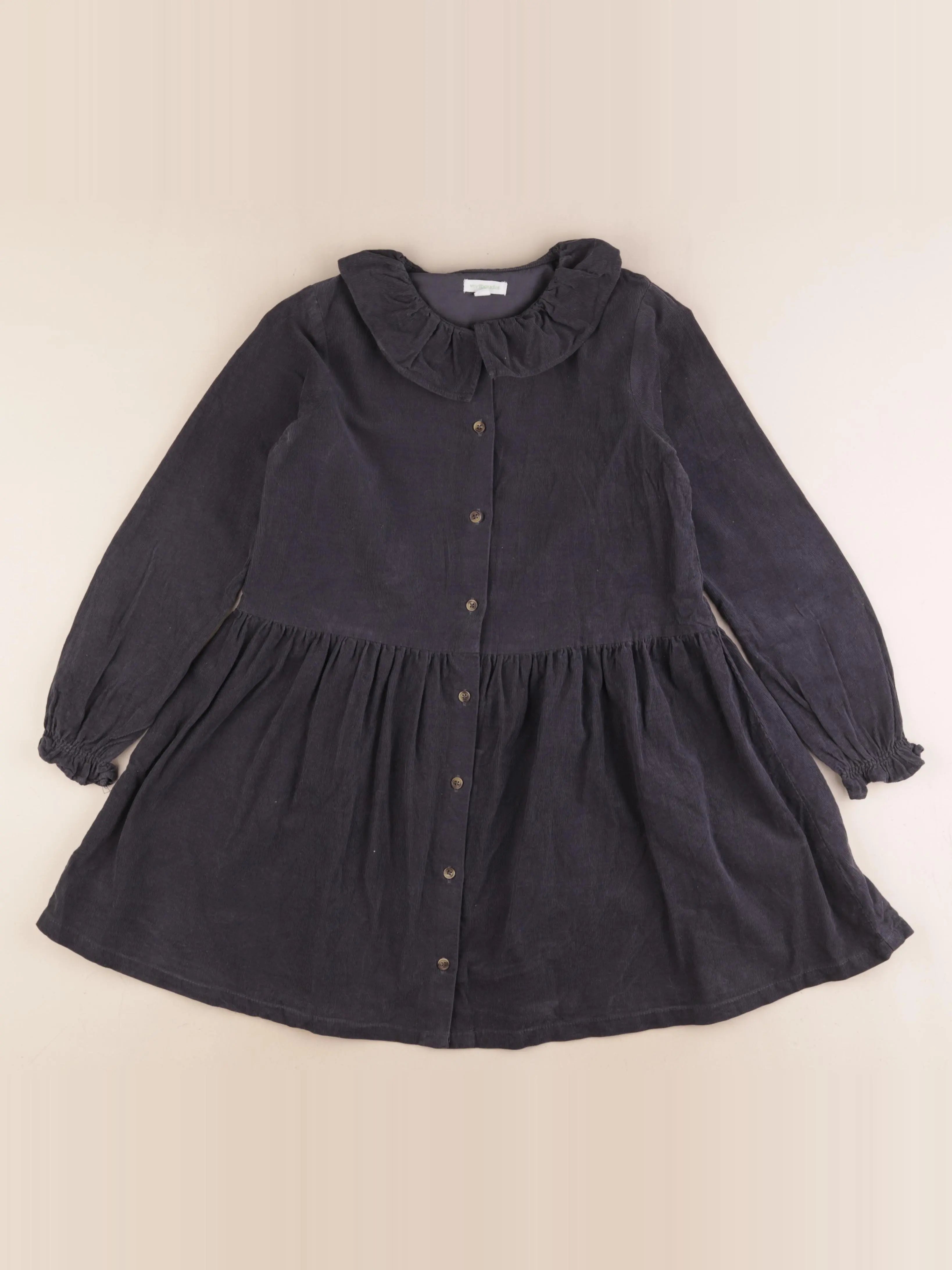 Vertbaudet - robe gris - 10 ans